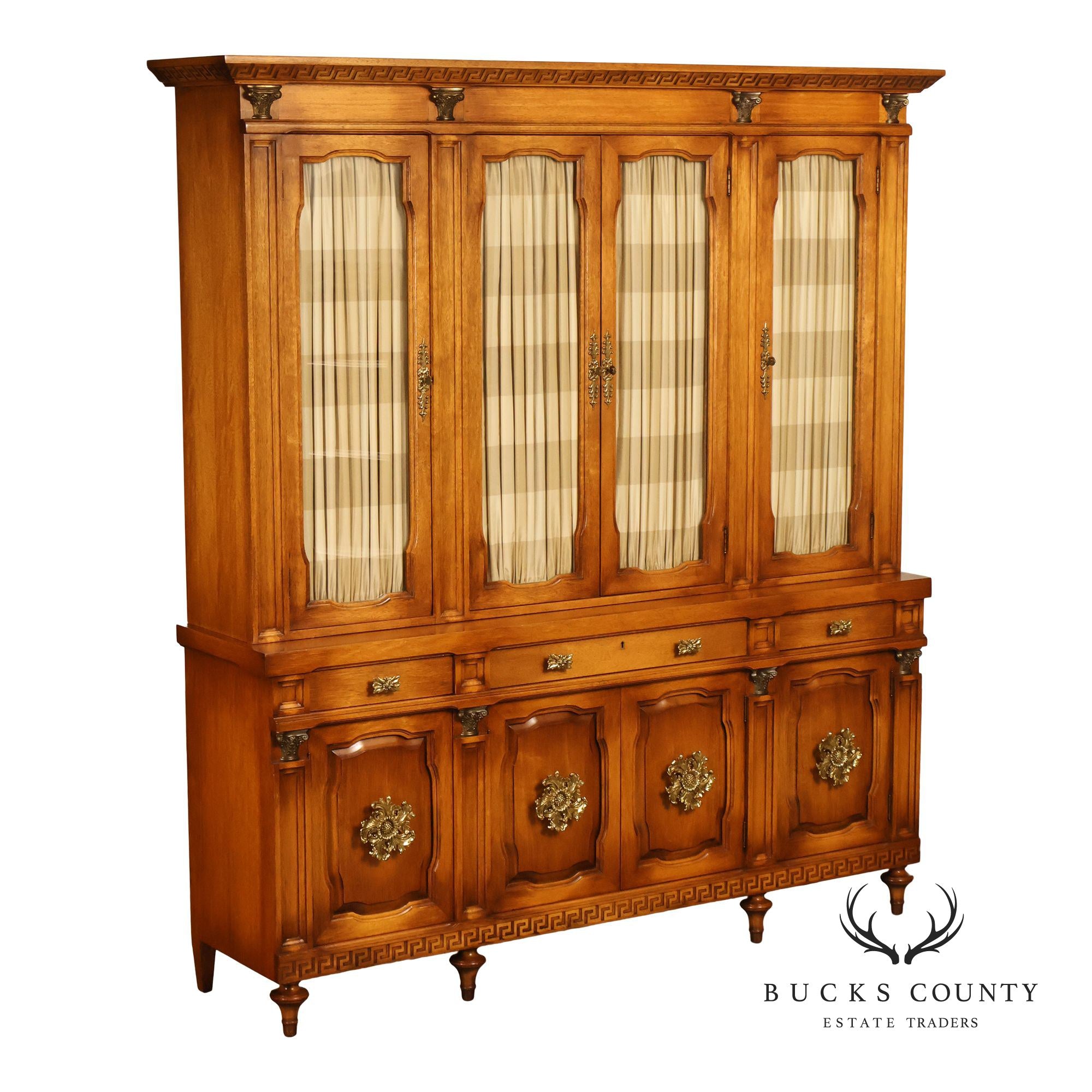 Daniel Jones Inc. Custom Regency Style Bookcase or China Cabinet