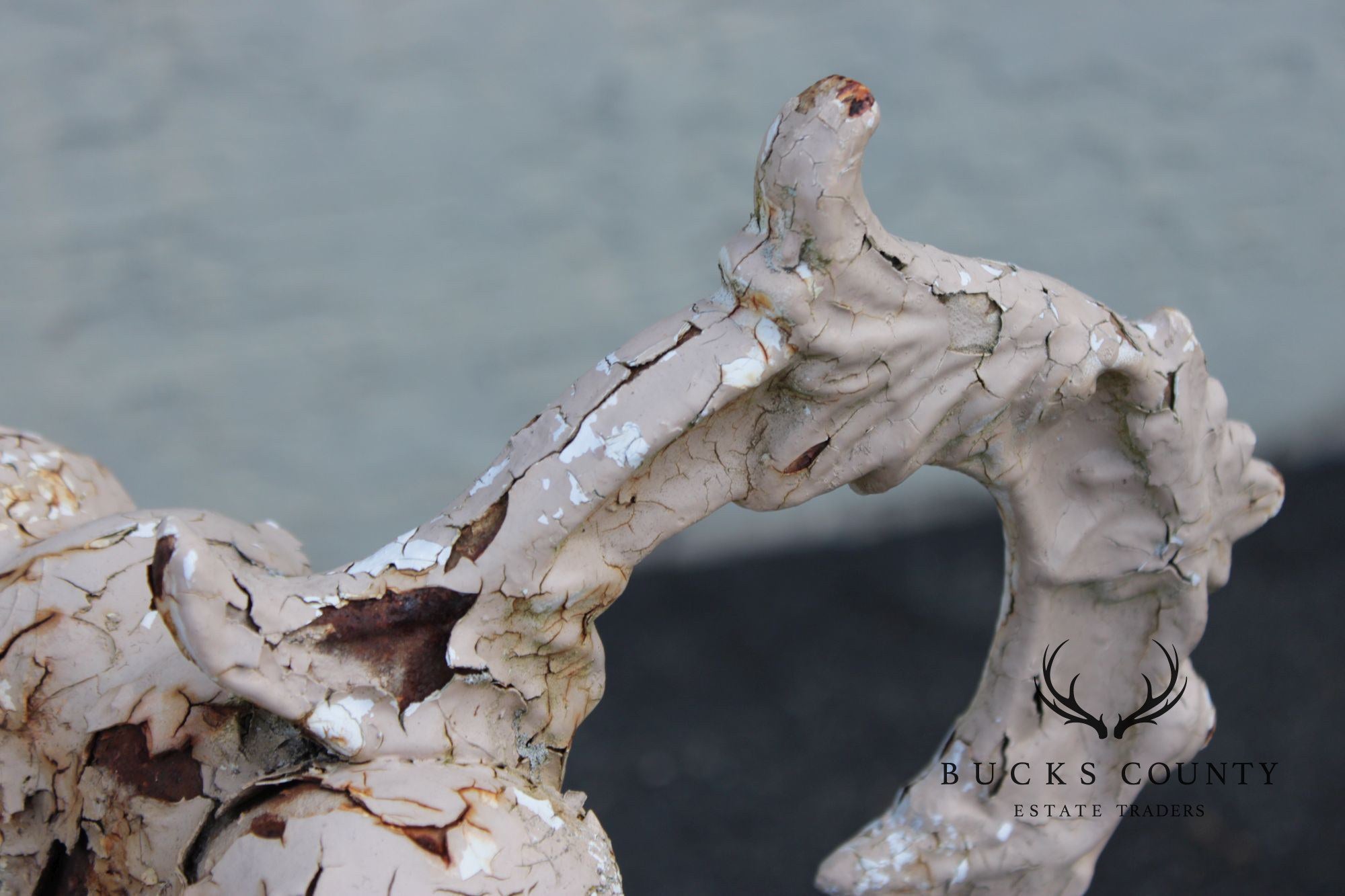 Antique Cast Iron Garden Urn on Pedestal