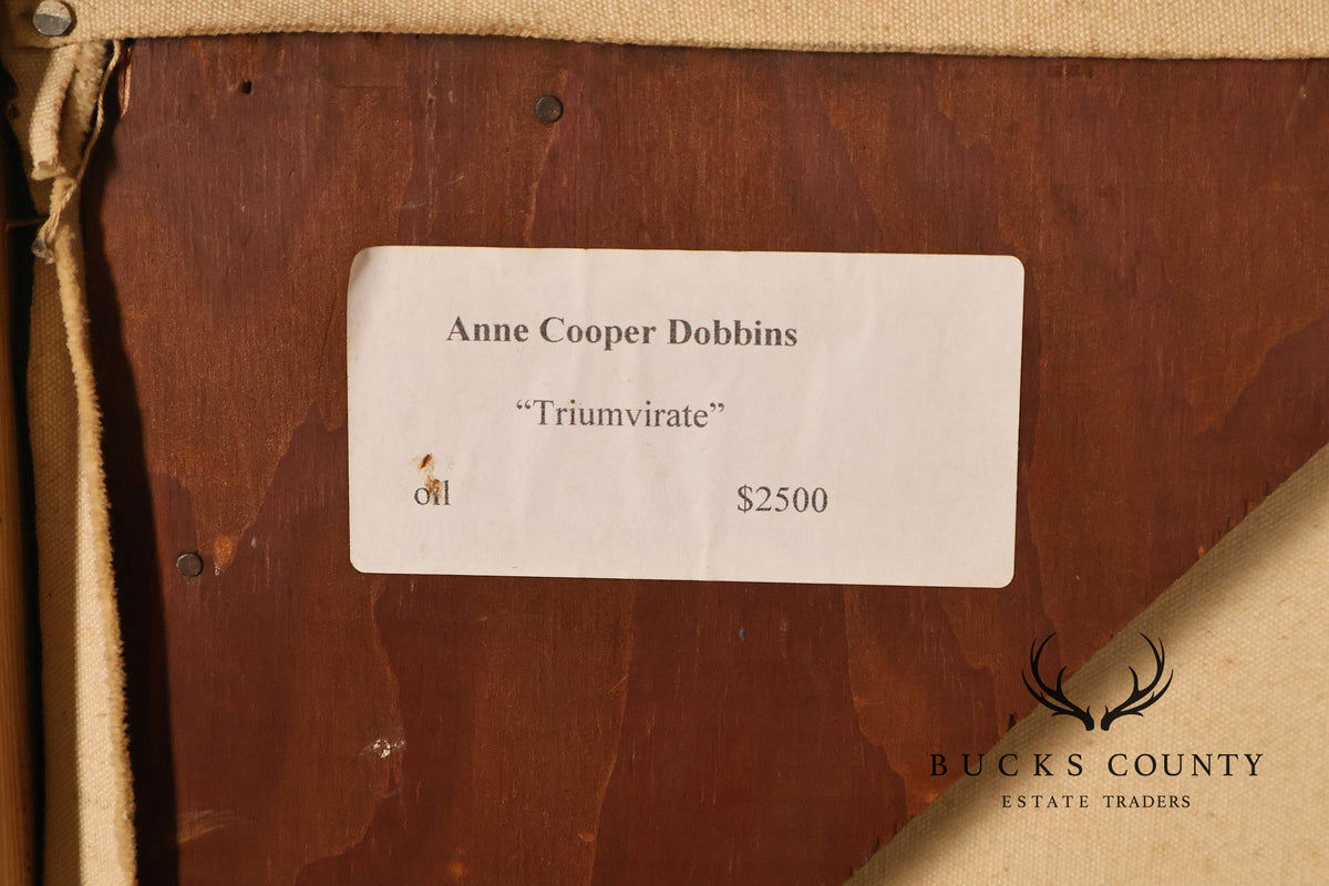 Anne Cooper Dobbins Oil Painting, 'Triumverate'