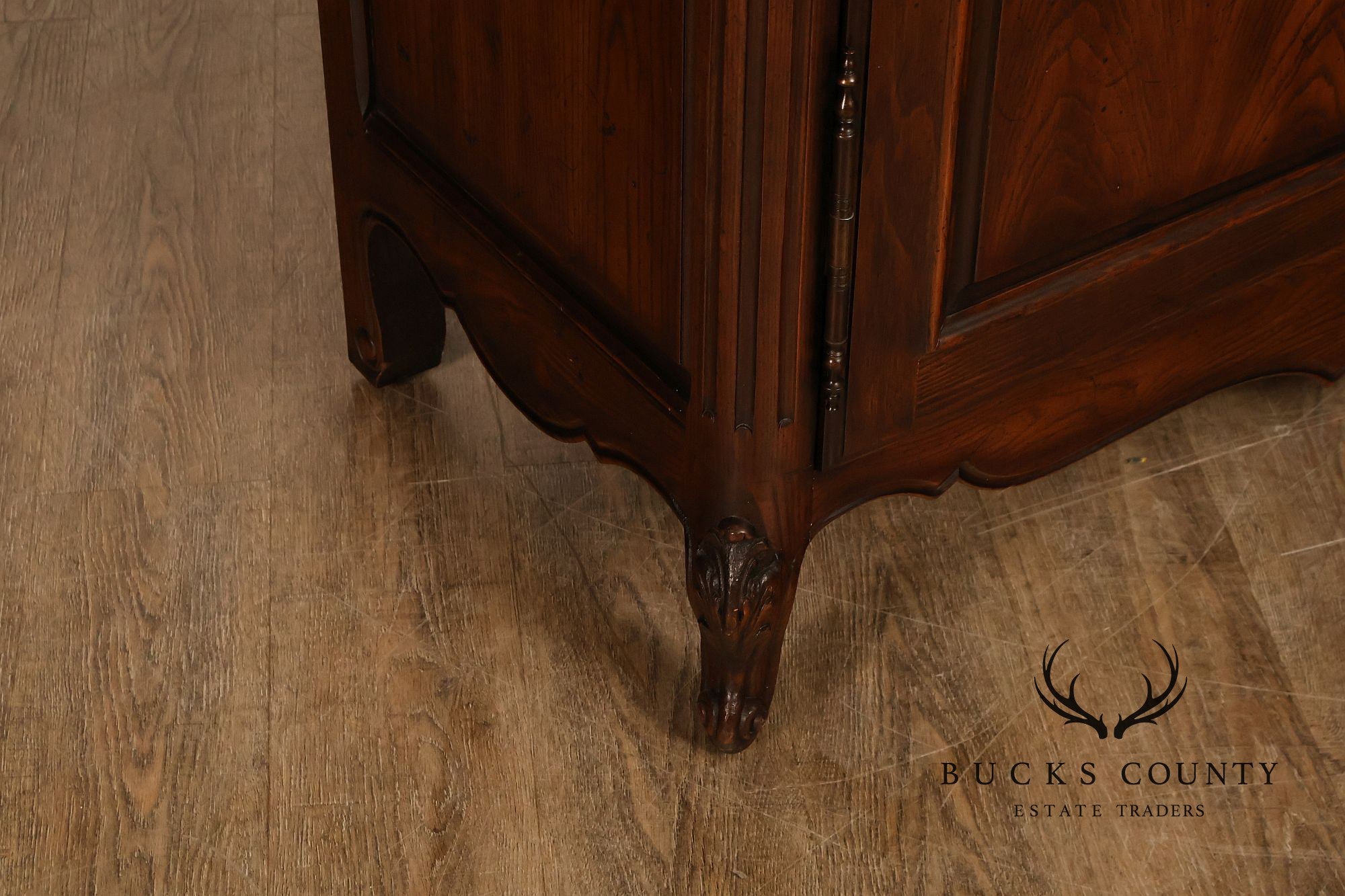 Henredon Four Centuries Collection French Louis XV Style Carved Oak Armoire