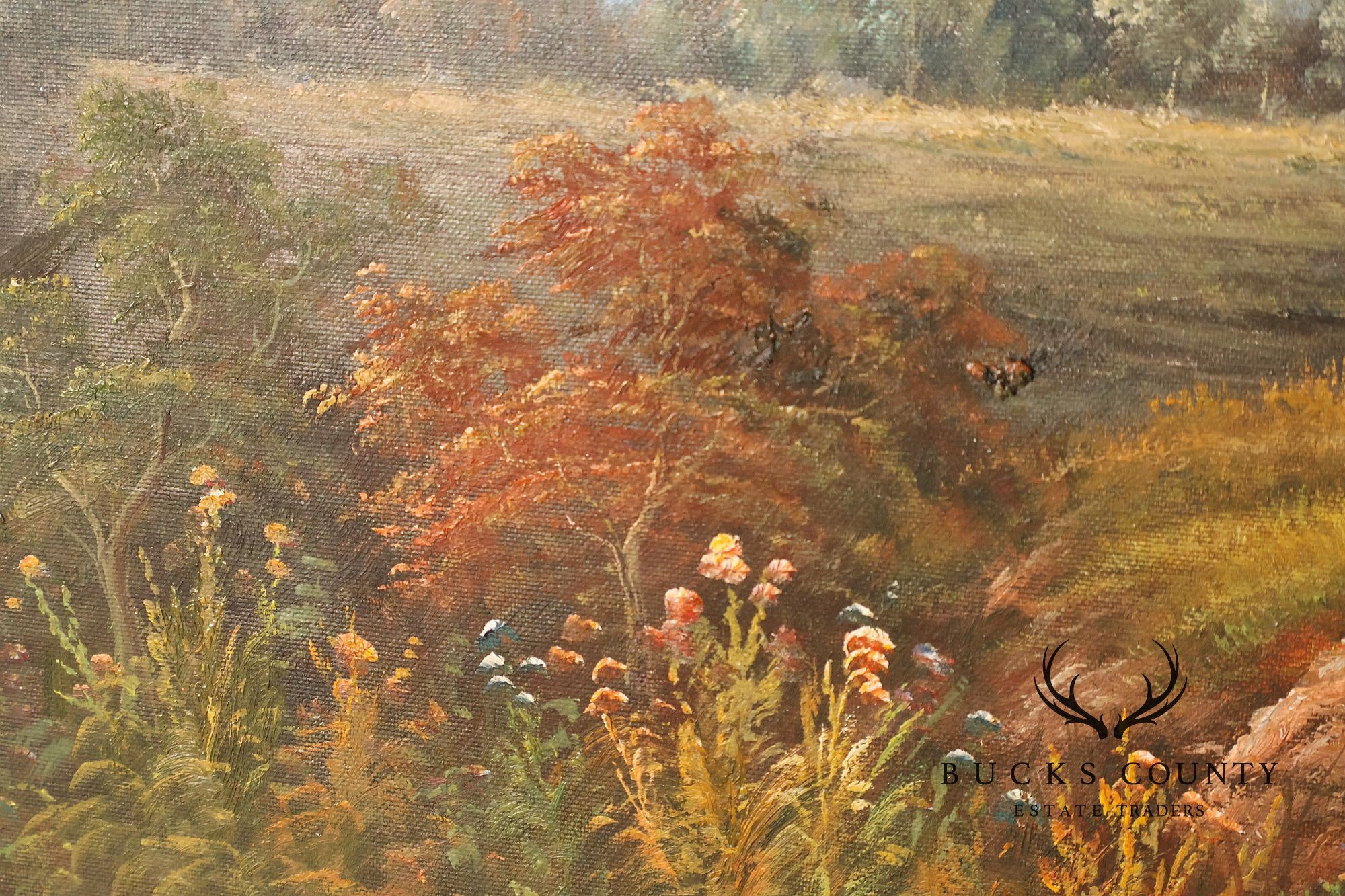 W. Hampton Landscape Painting, Lakeshore