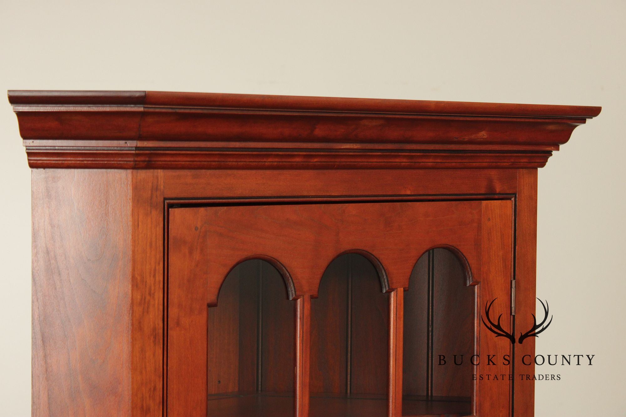 Chippendale Style Benchmade Cherry Corner Cabinet