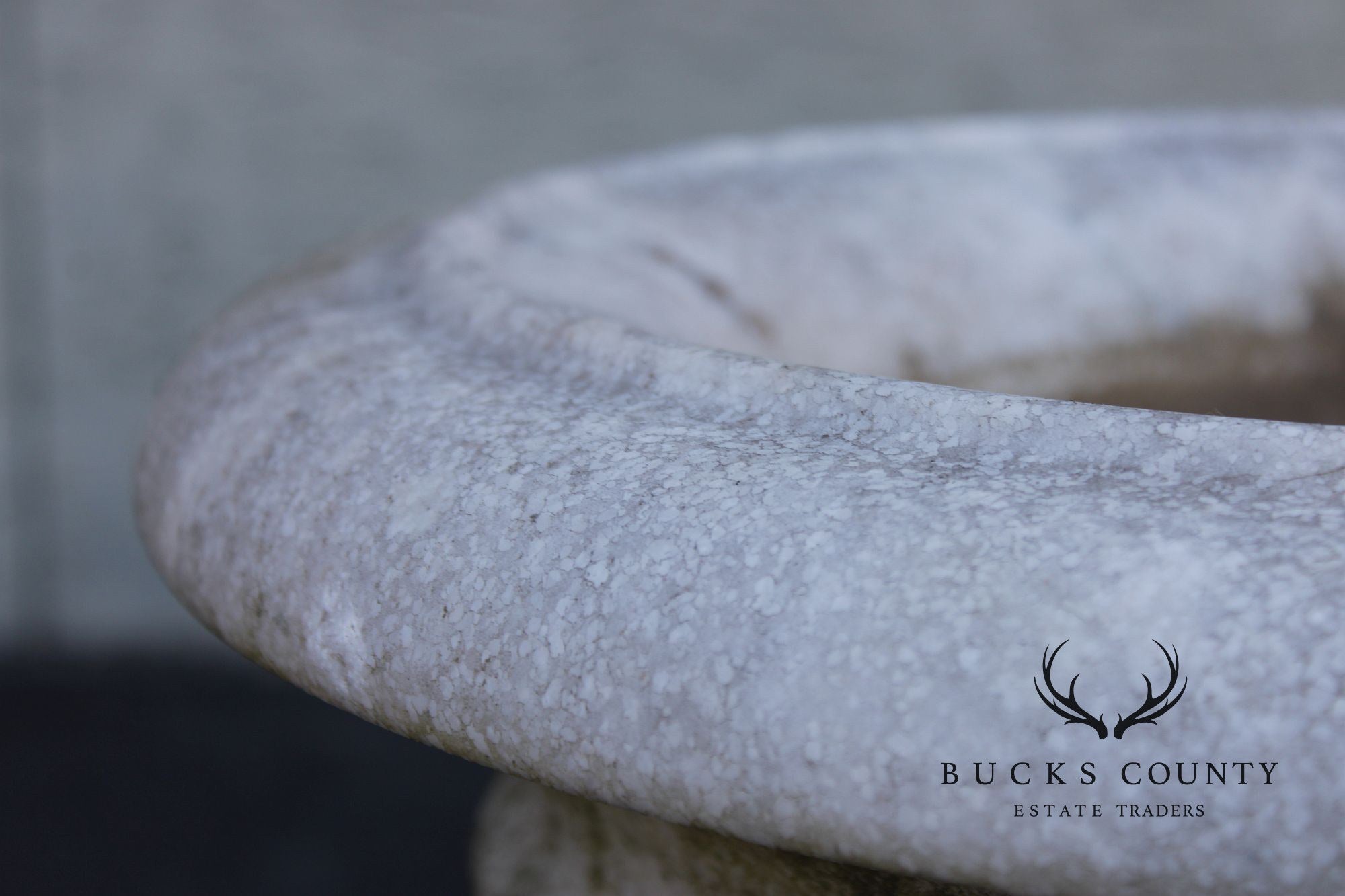 Vintage Pair Of Carved Marble Garden Urns