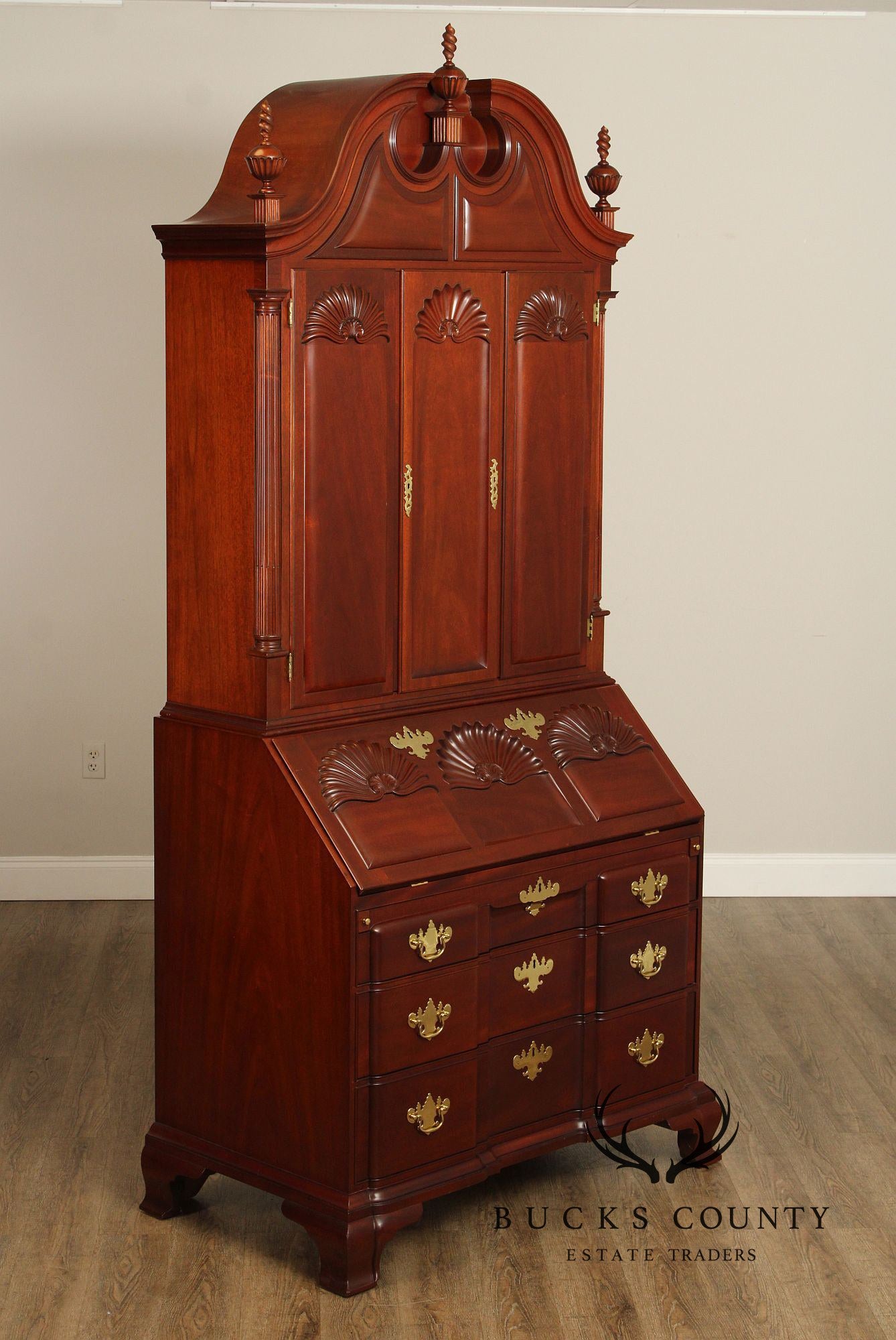 Kindel Winterthur Reproduction Mahogany Secretary Desk