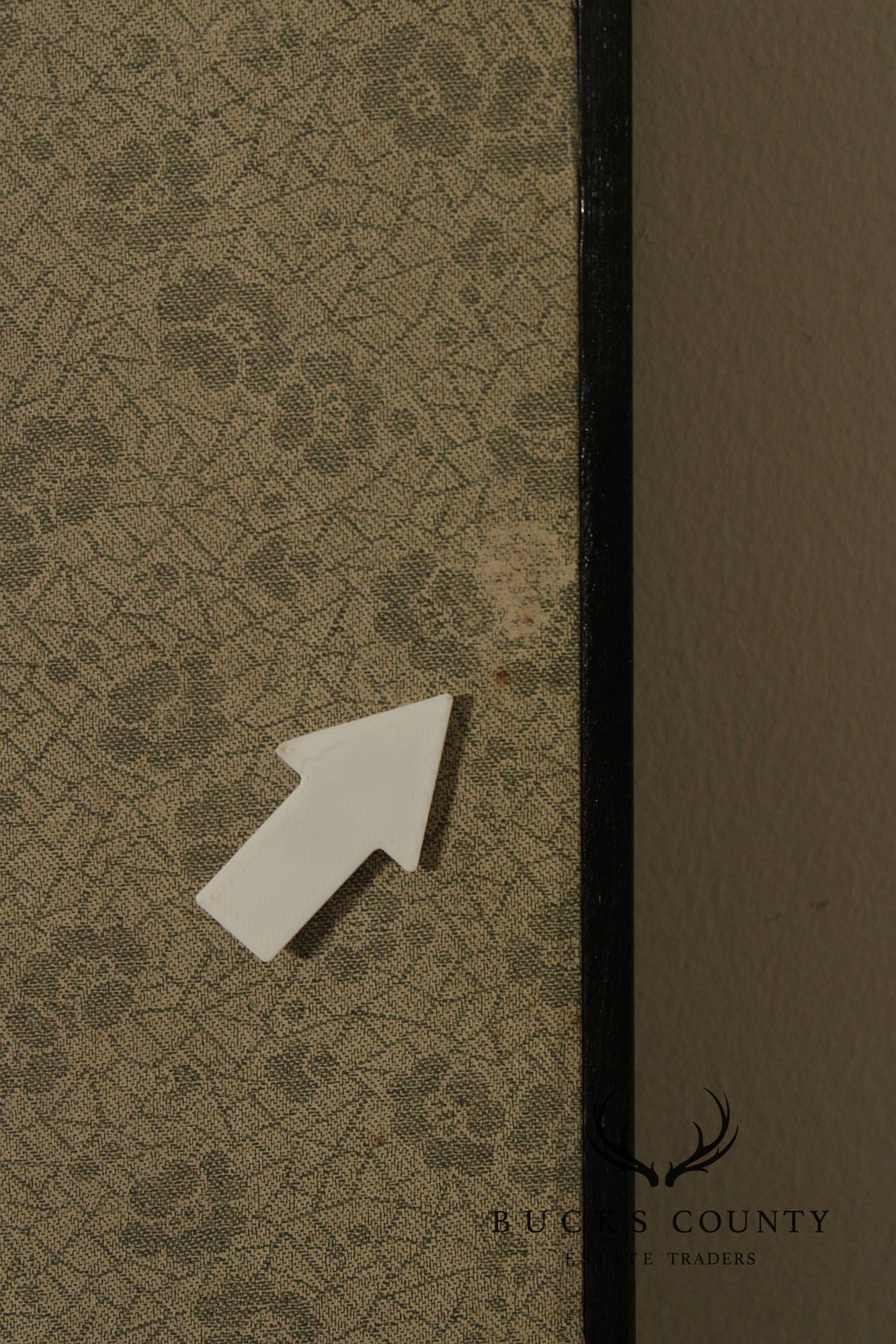 Italian Neoclassical Style Painted Four-Panel Folding Screen