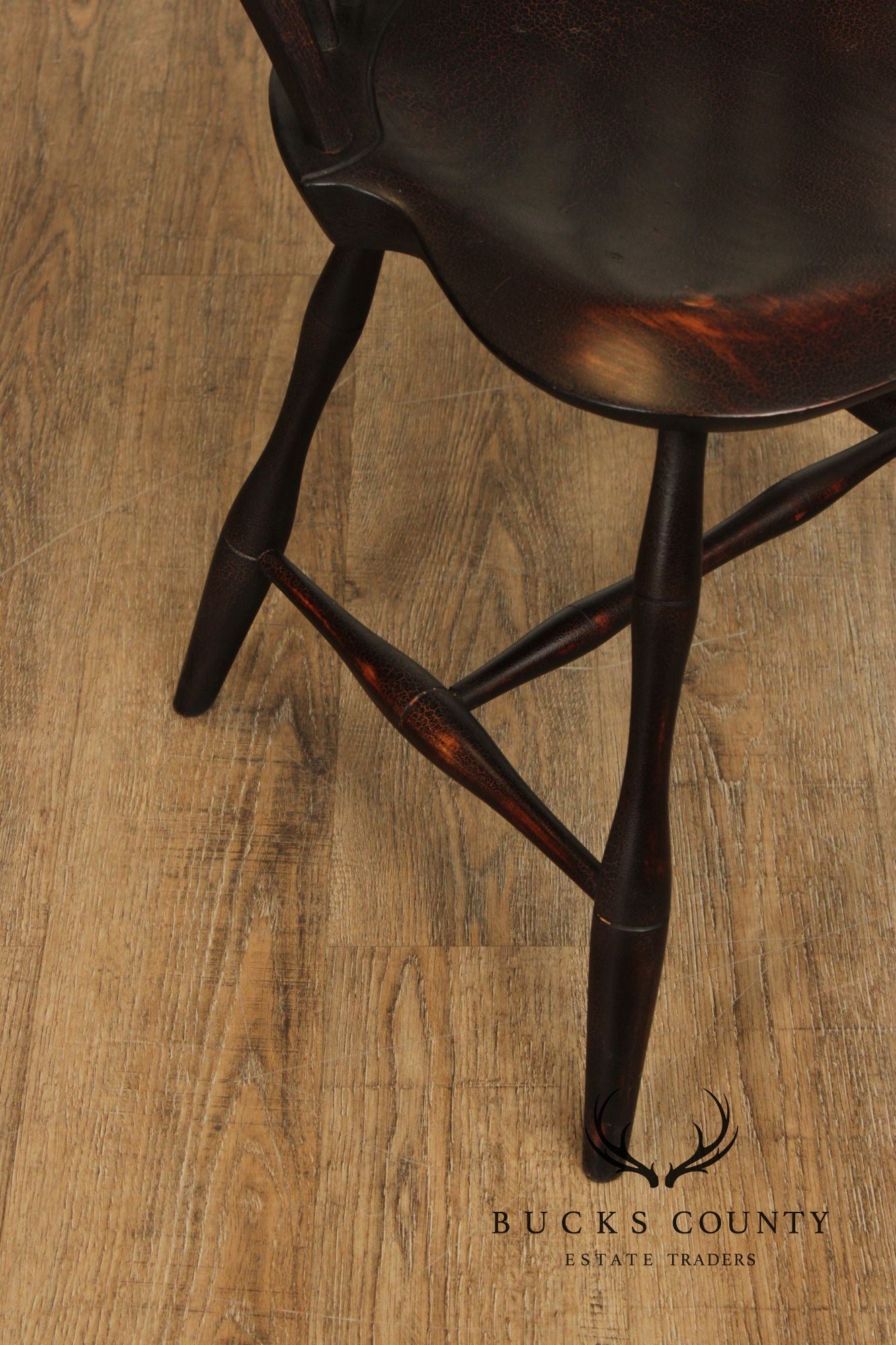 D.R. Dimes Distress Painted Windsor Side Chair