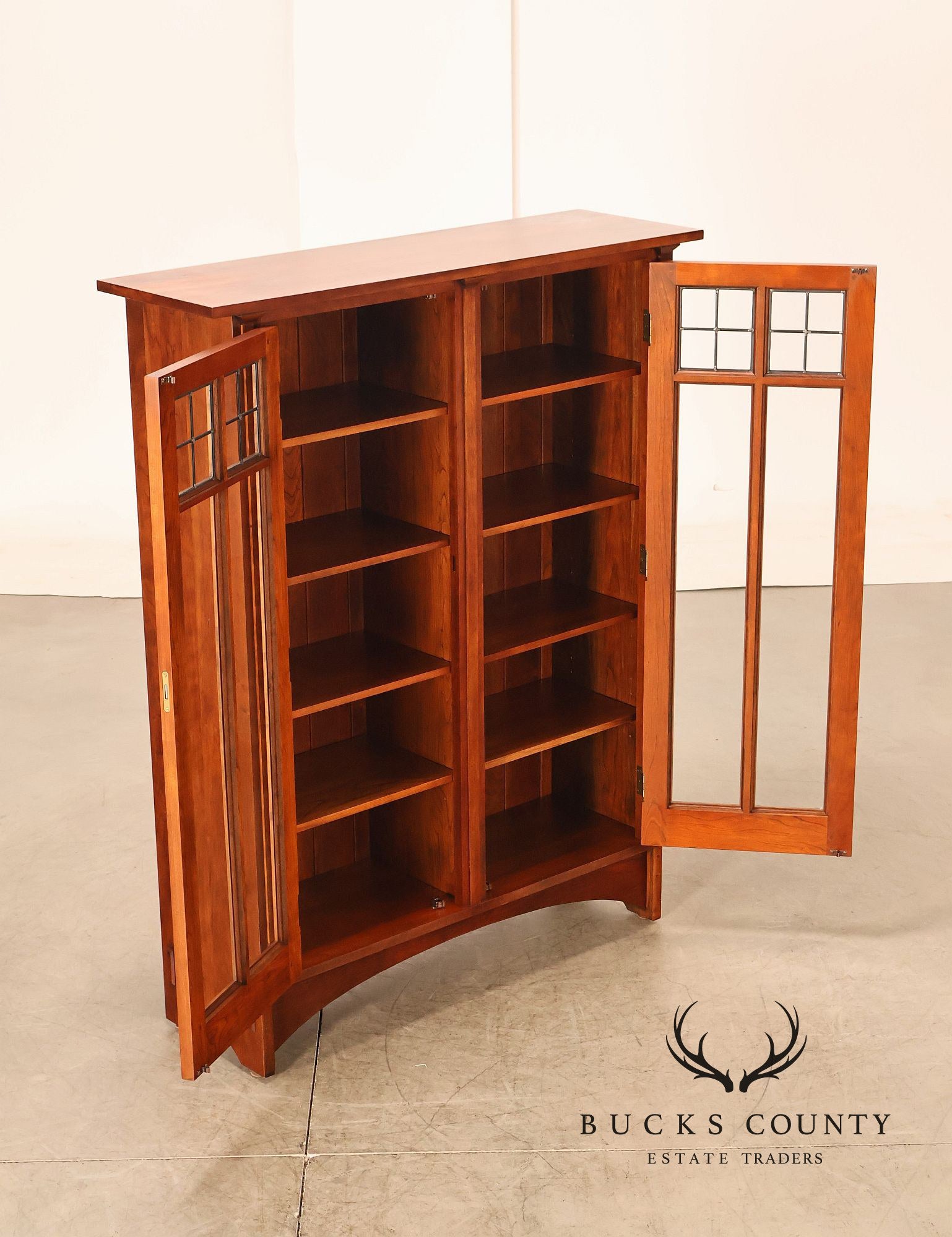 Stickley Mission Collection Harvey Ellis Cherry Bookcase