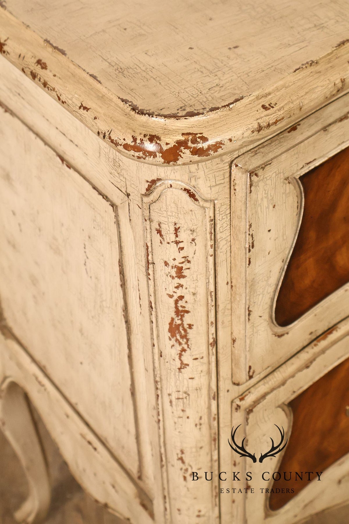 Theodore Alexander French Louis XV Style Painted Commode