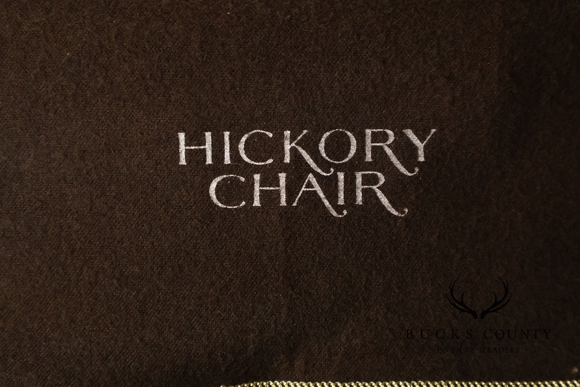 Hickory Chair Banded Mahogany Breakfront China Cabinet