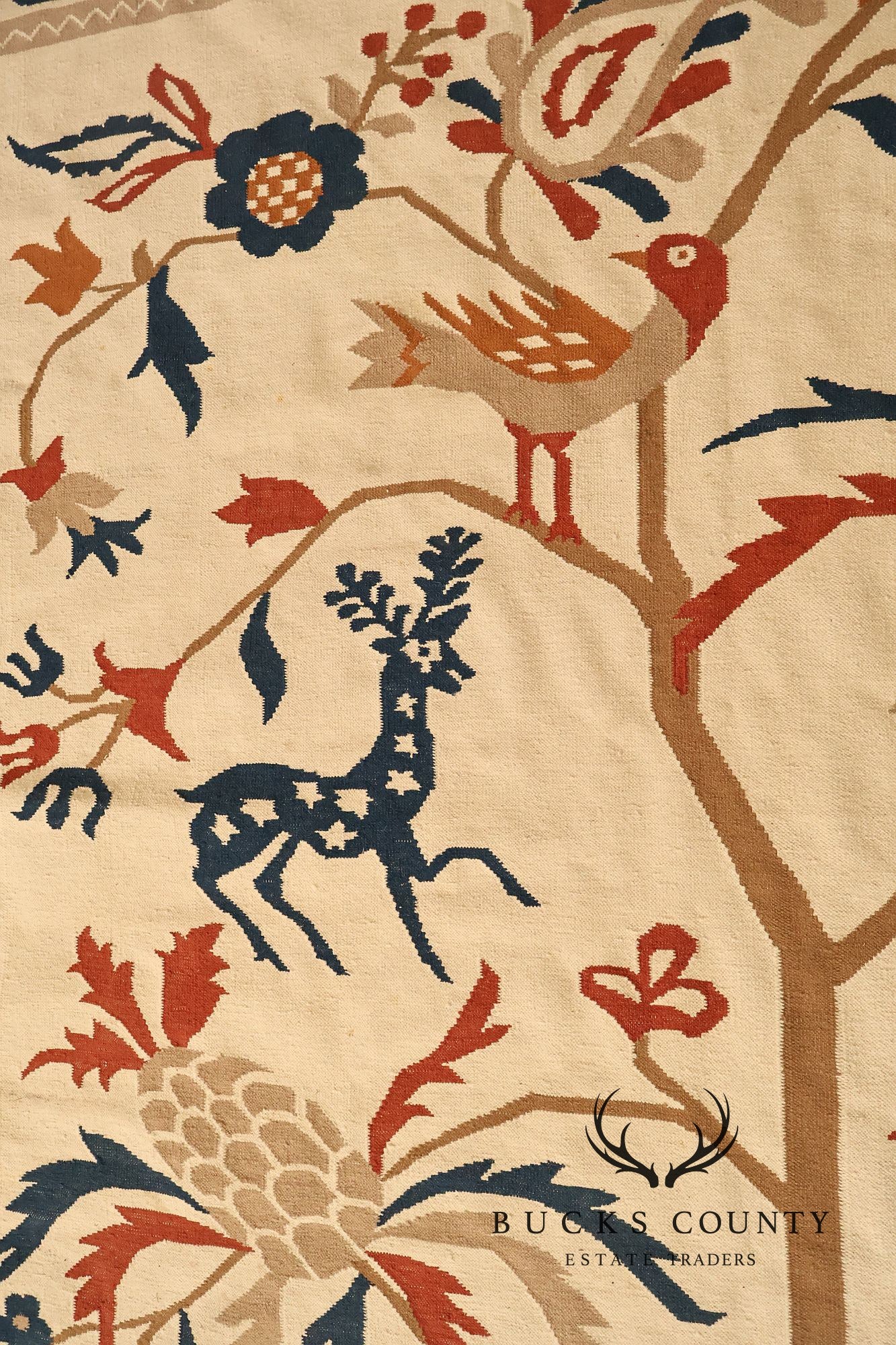 Capel Folk Art Style Tree of Life Area Rug