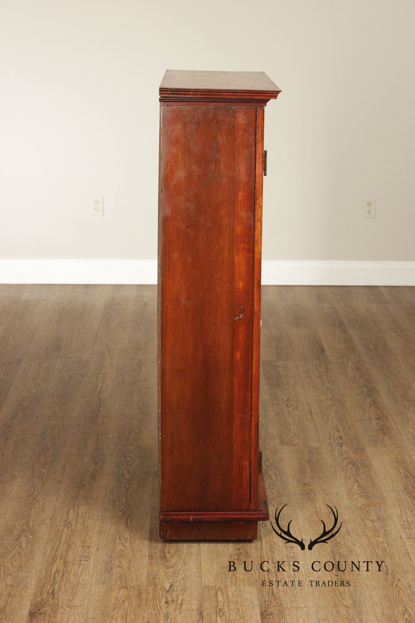 Antique Country Pine Two Door Pantry Cupboard