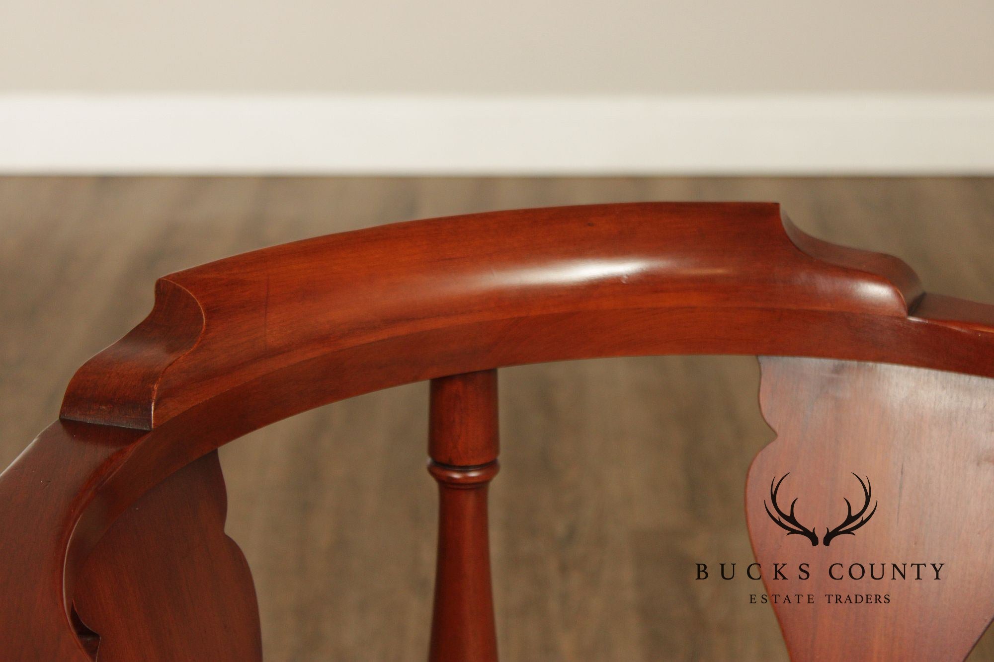 Henkel Harris English Traditional Style Cherry Corner Chair