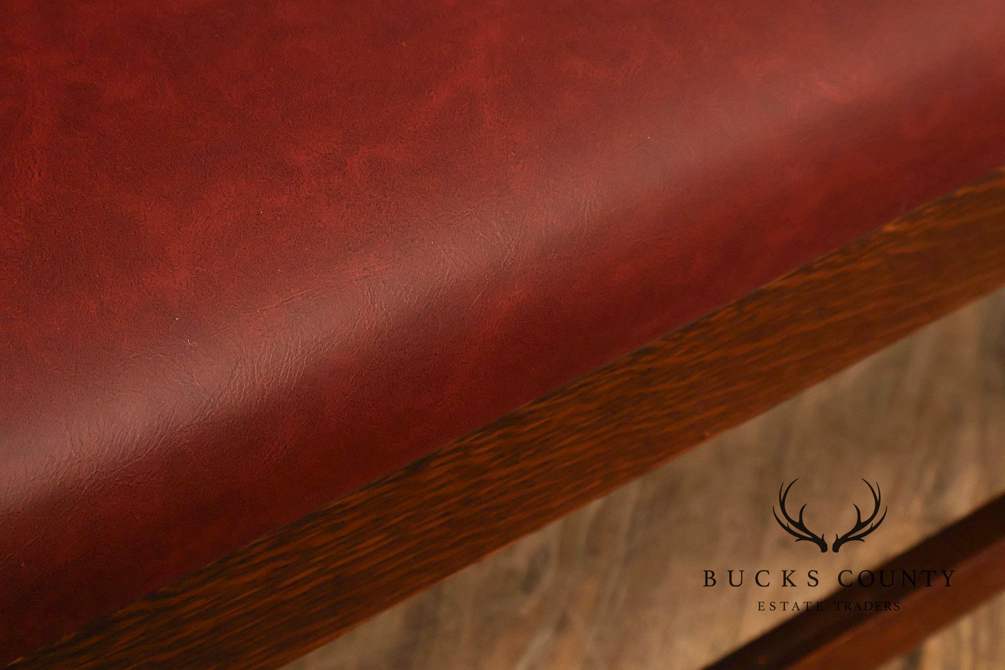 Stickley Mission Collection Oak Upholstered Bench