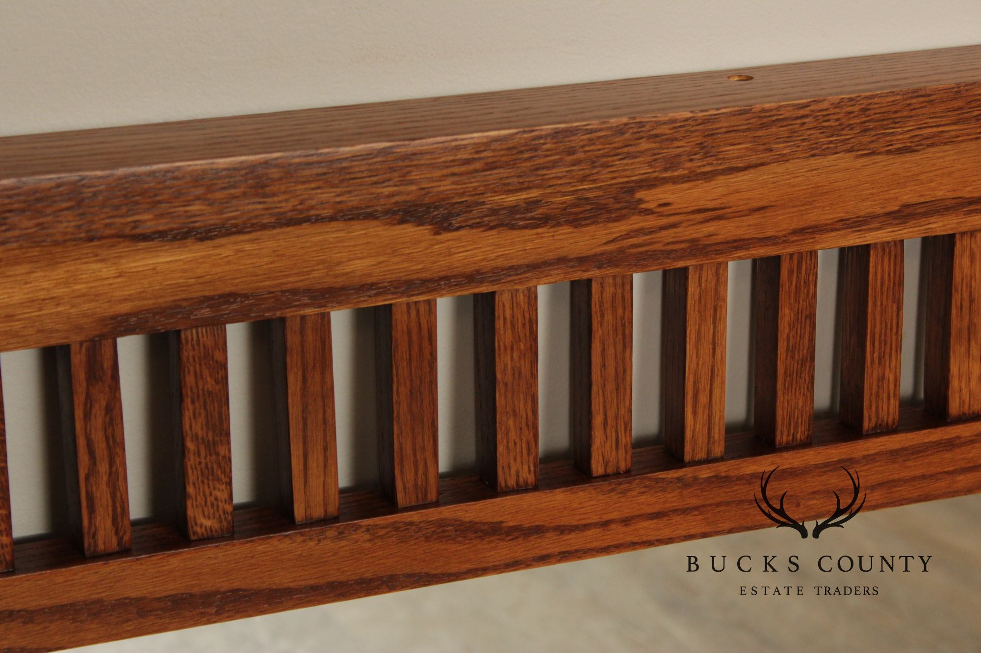Mission Style Oak Mantel Mirror
