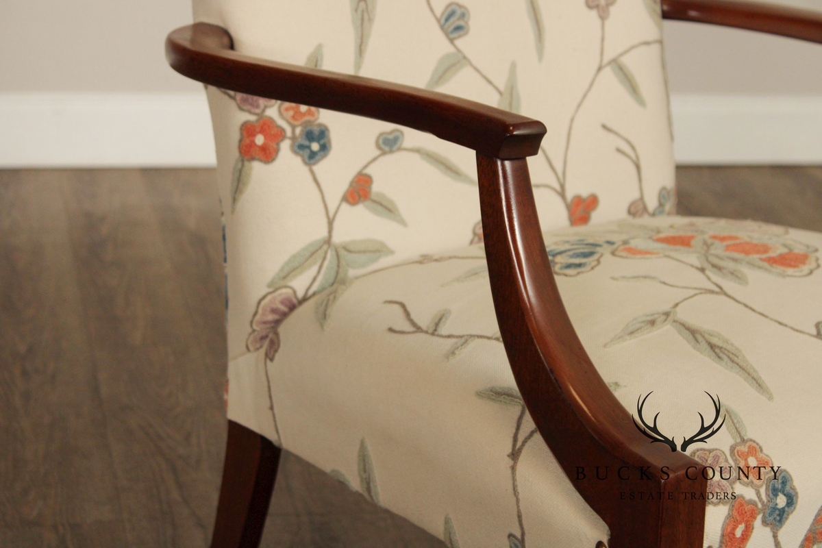 Statesville Ross Traditional Upholstered Pair of Lolling Chairs