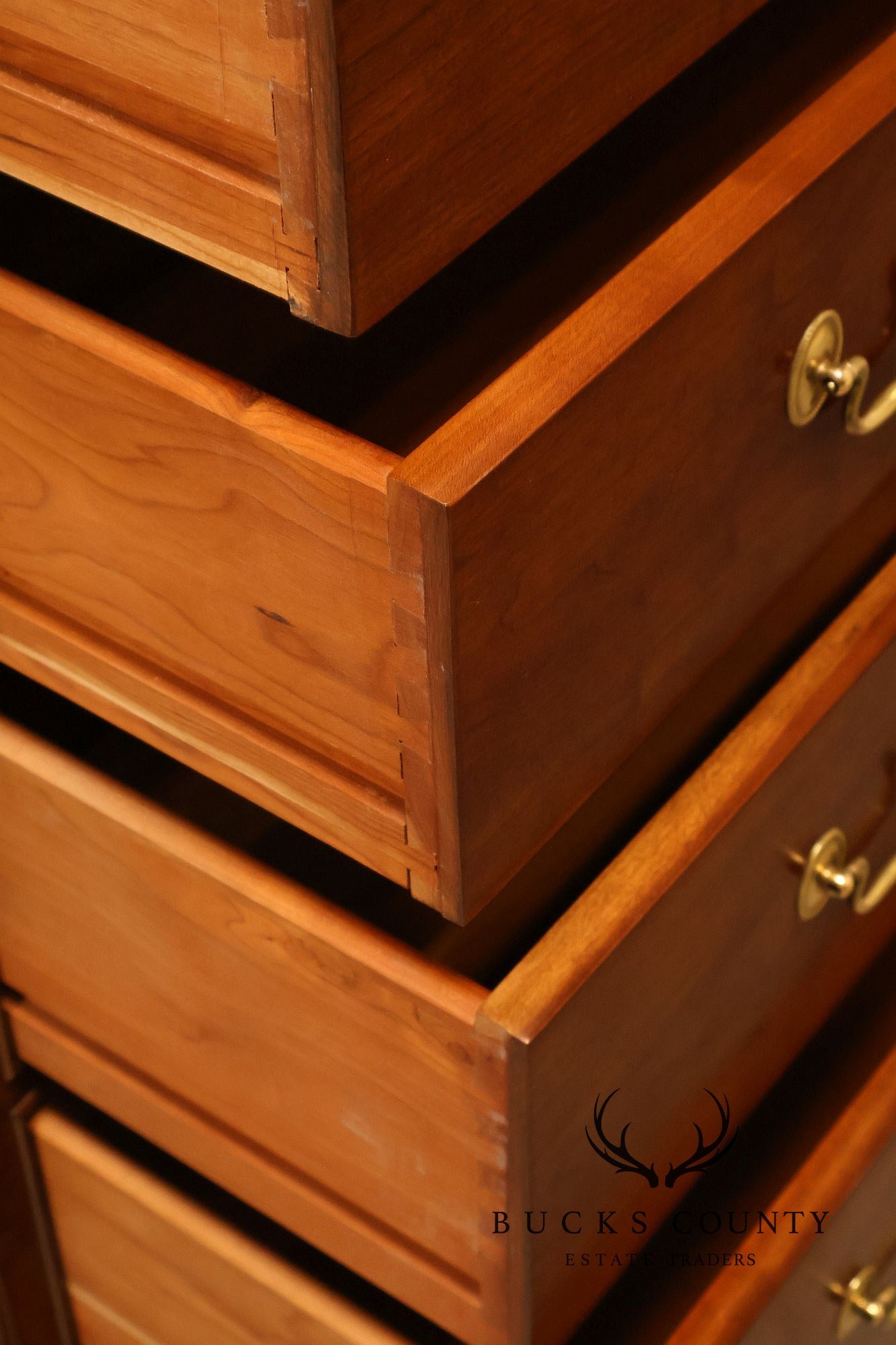 Stickley Chippendale Style Cherry Tall Chest