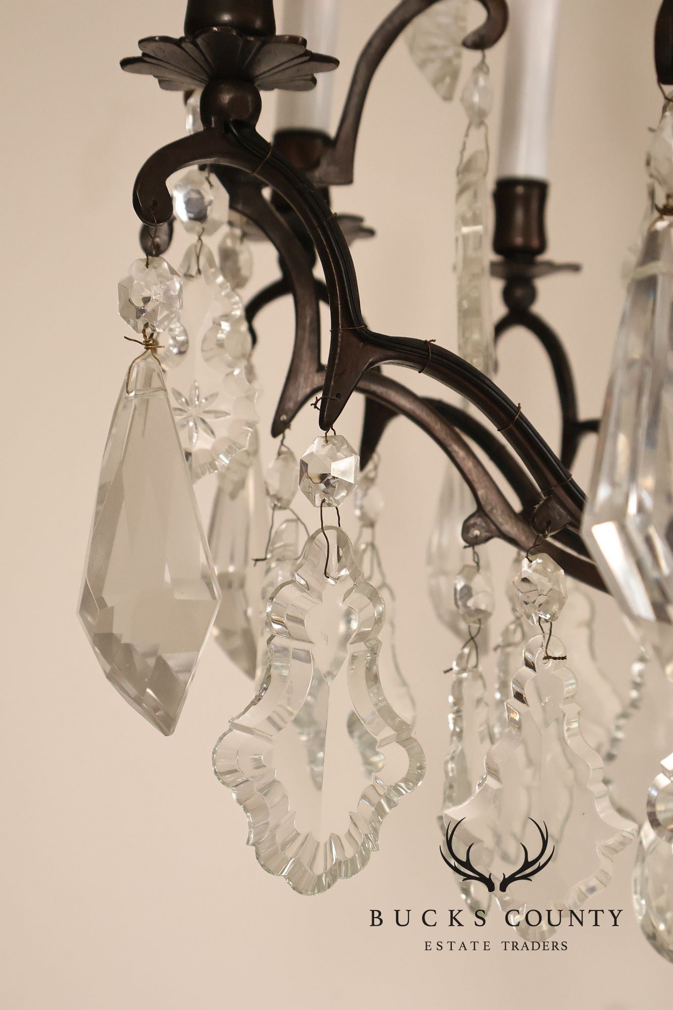 Versailles Style Crystal And Bronze Chandelier