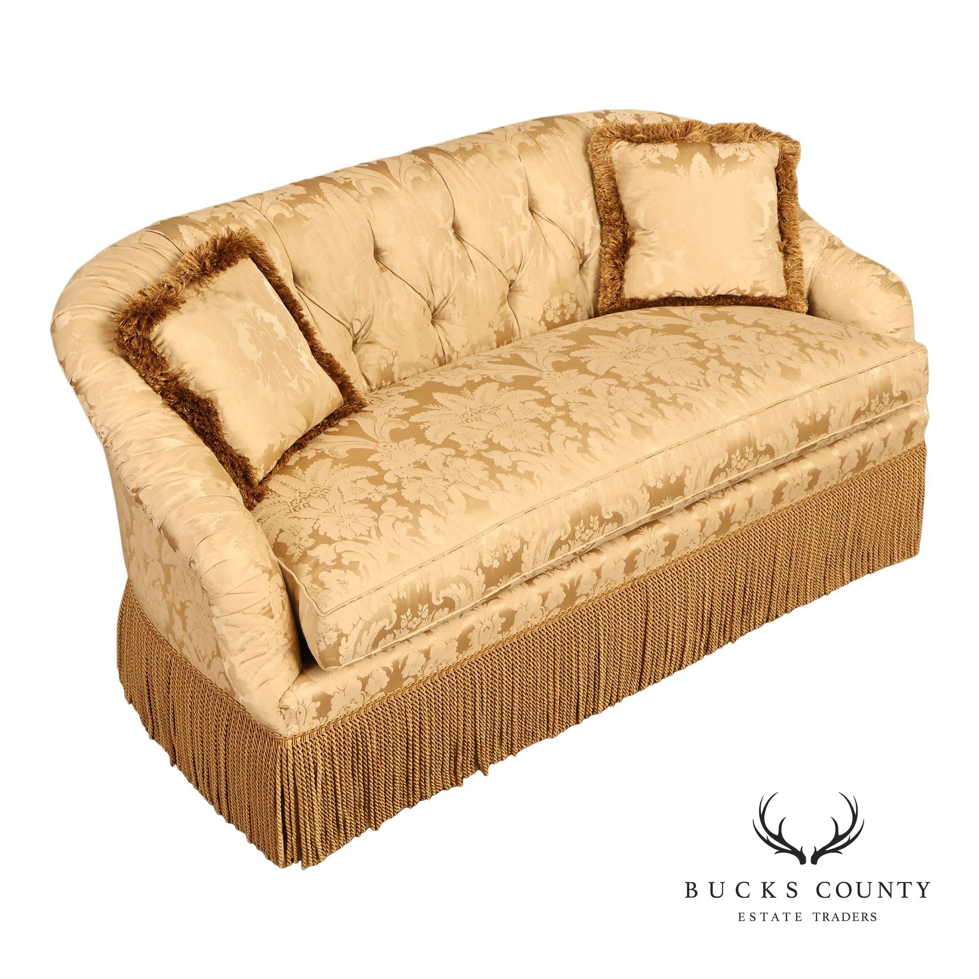 TRS Furniture Button-Tufted Upholstered Sofa