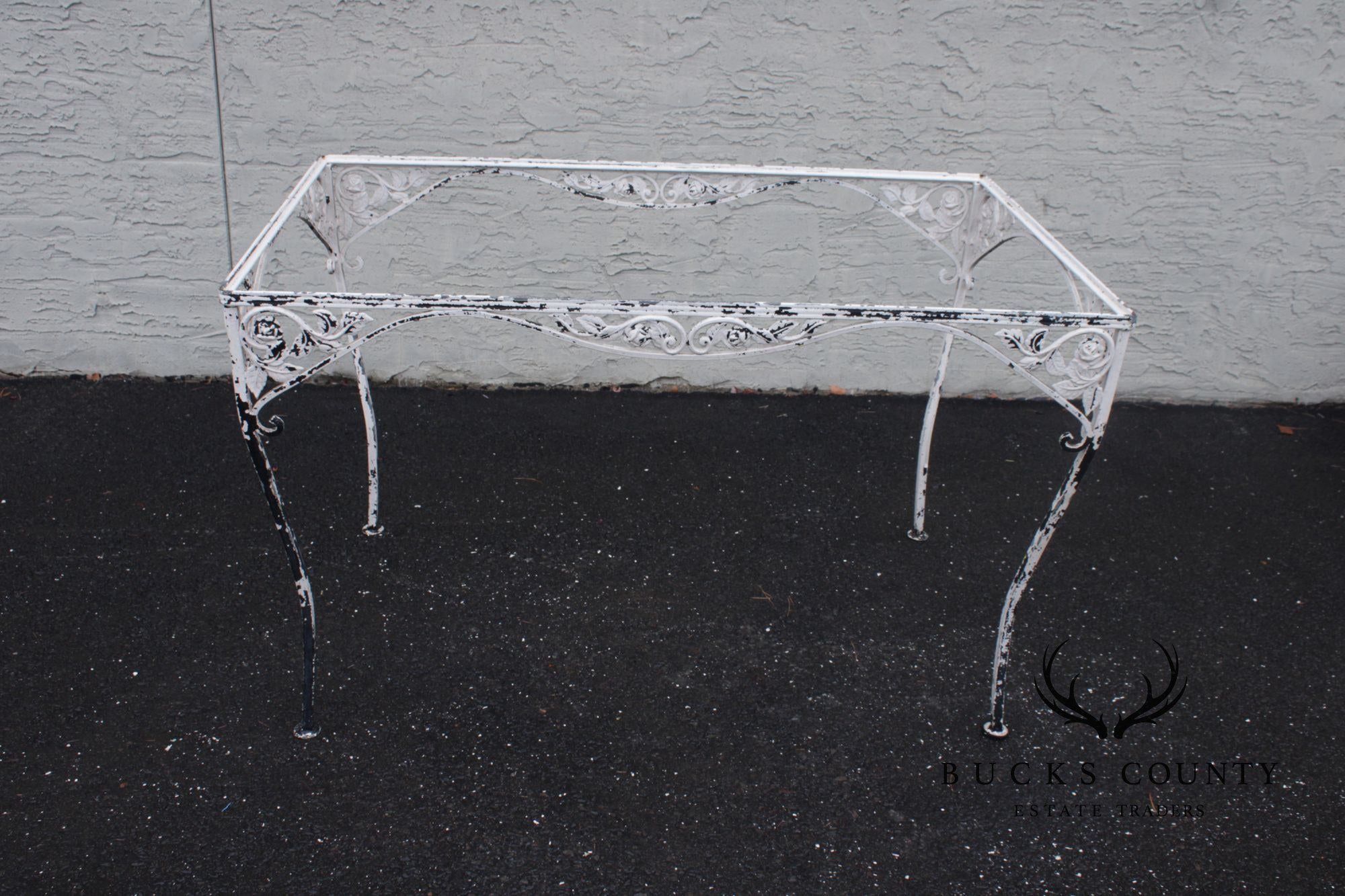 Vintage Five-Piece Wrought Iron Patio Dining Set