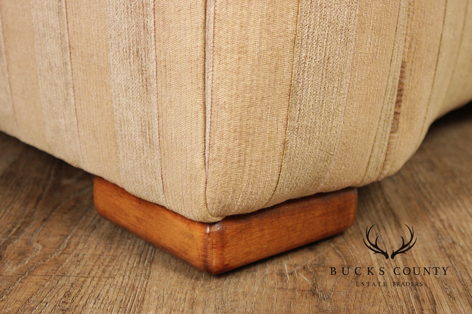 Lee Industries Custom Upholstered Large Striped Armchair