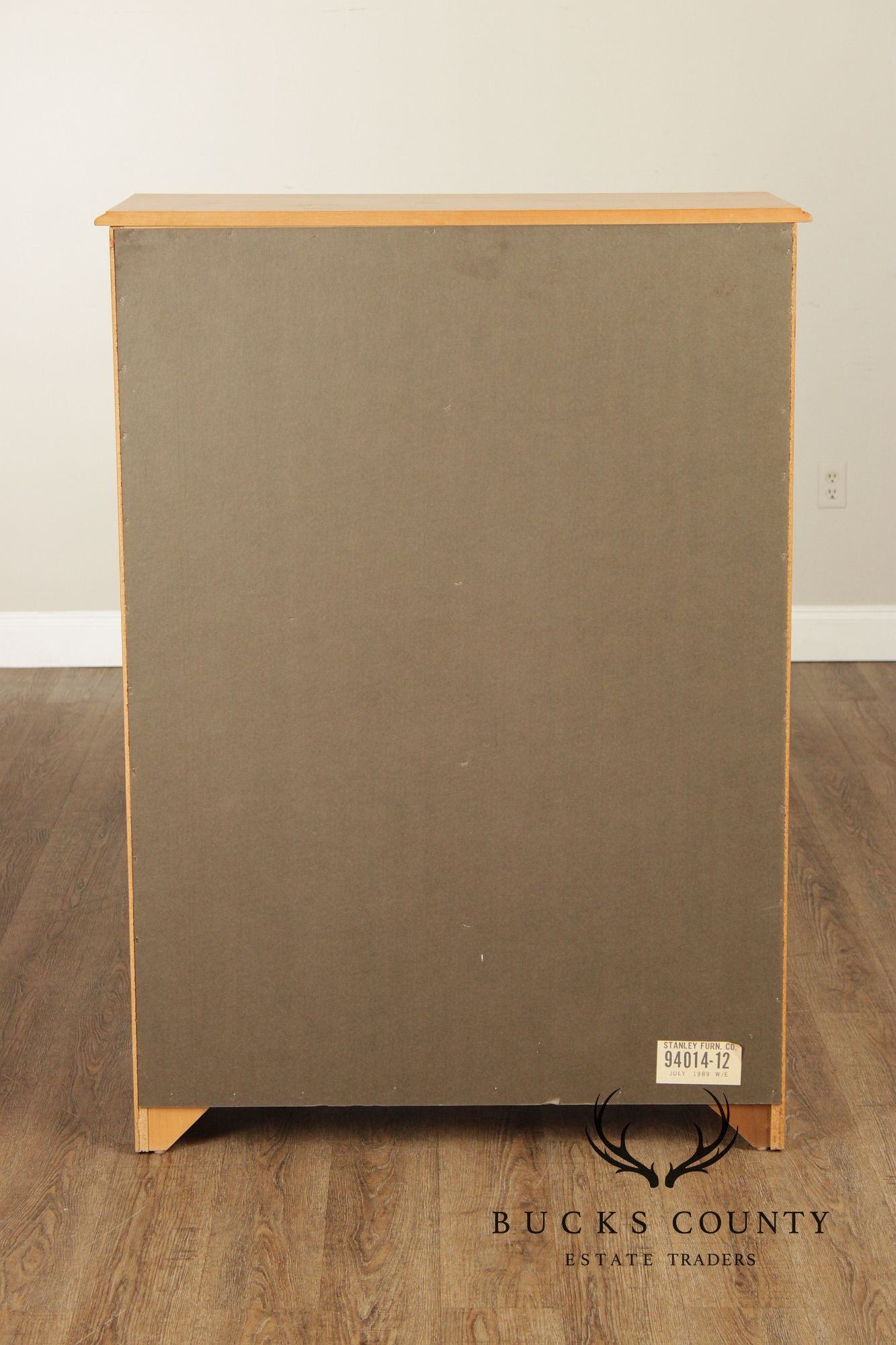 Stanley Furniture Pine and Wicker Chest of Drawers