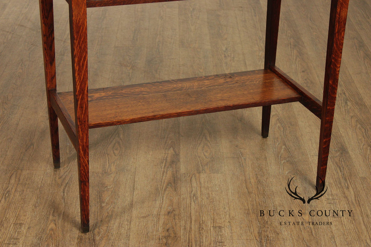 Lifetime Furniture Edwardian Oak Server With Drawer And Lower Shelf