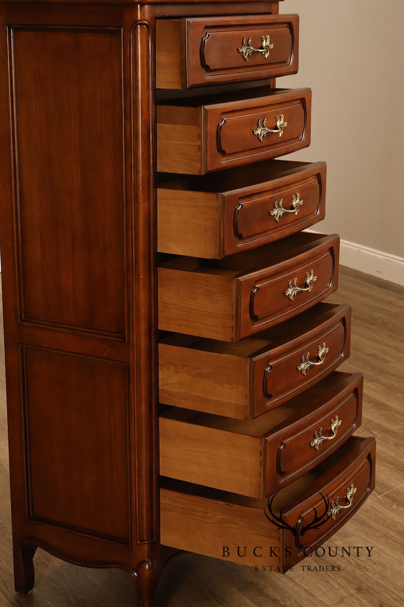 Century Furniture French Louis XV Style Cherry Lingerie Chest