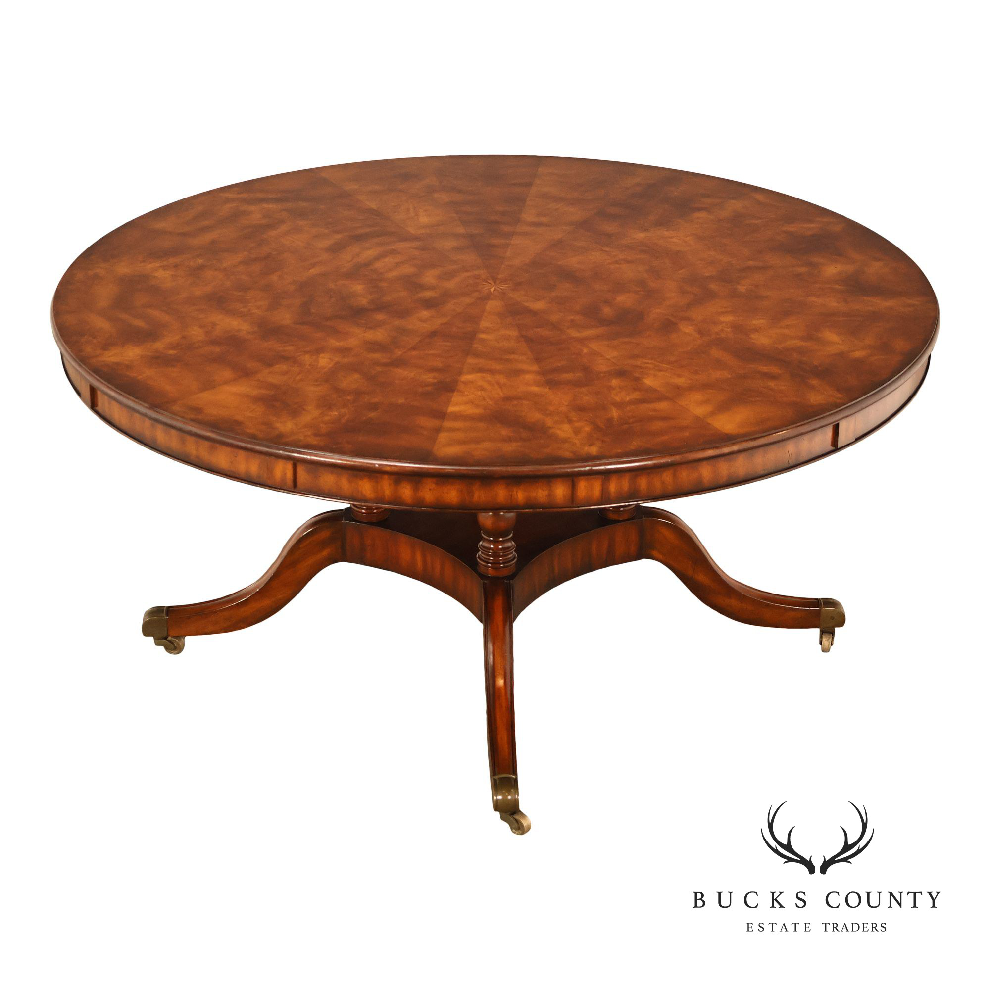 Maitland Smith 'Roundabout' Mahogany Expandable Dining Table