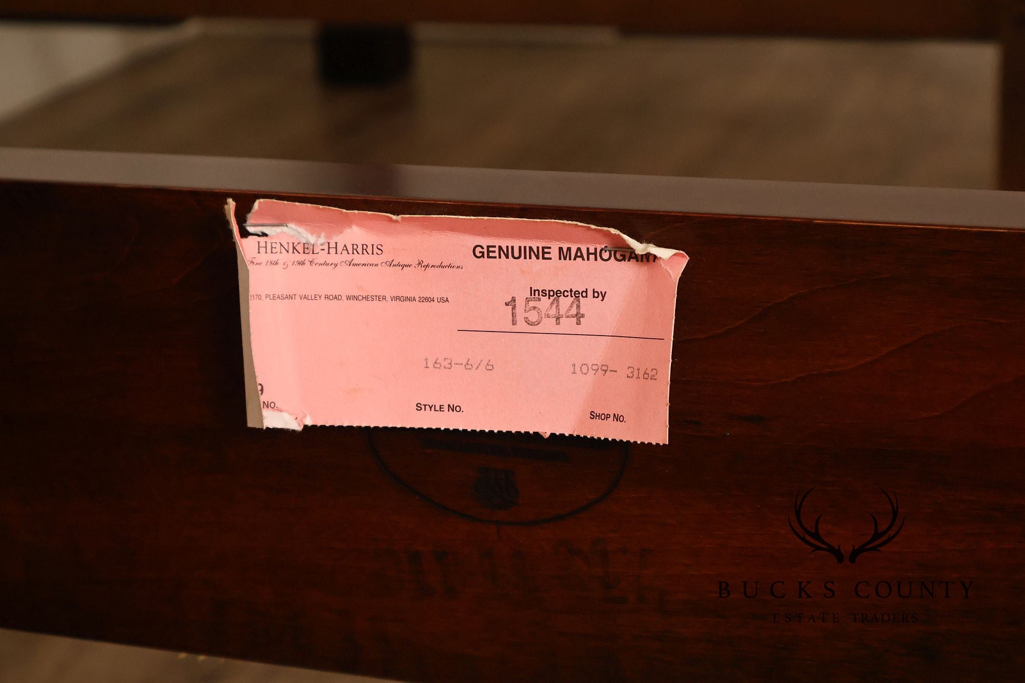 Henkel Harris Mahogany King Pencil Point Poster Bed