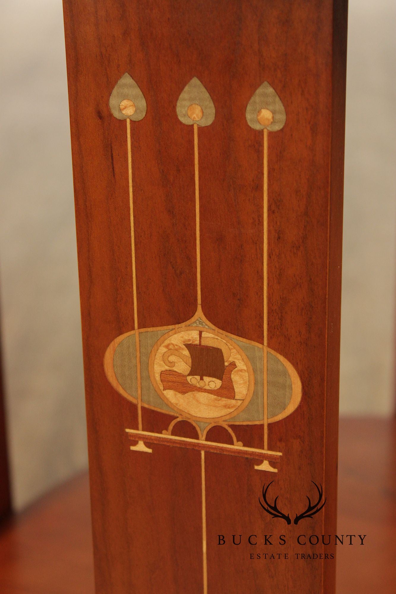 Stickley Harvey Ellis Inlaid Cherry Round Lamp Table