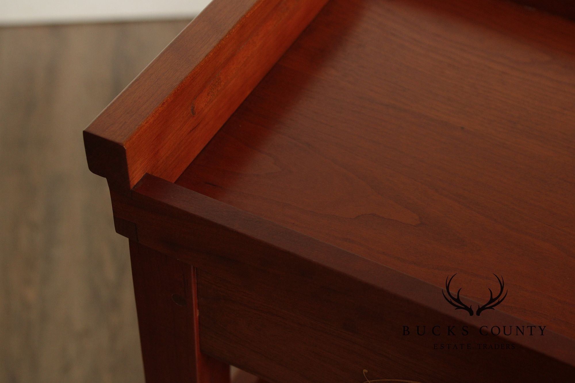 Stickley Mission Collection Cherry Wine Rack With Removable Serving Tray