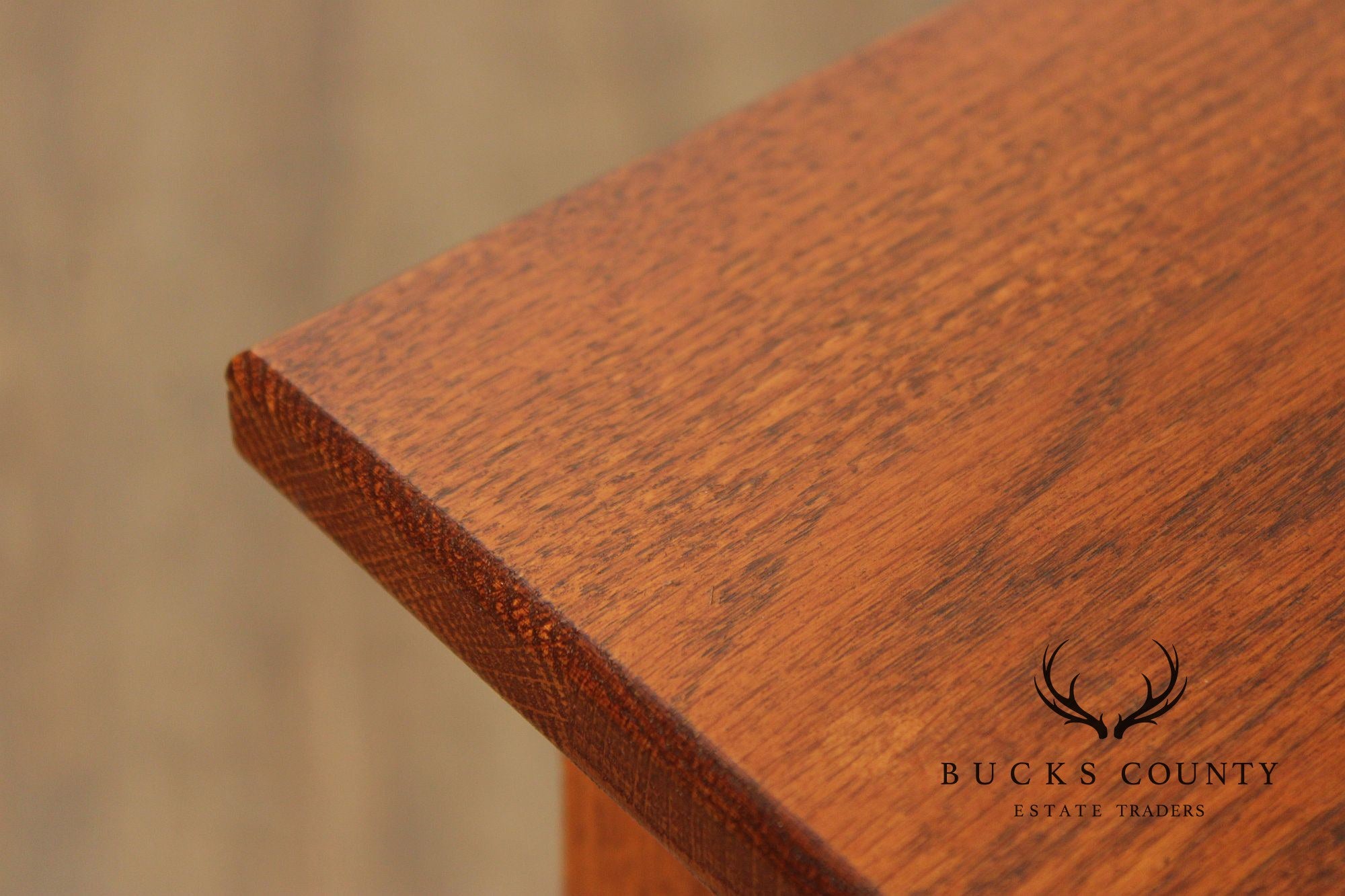 Shaker Style Narrow Oak Console Table