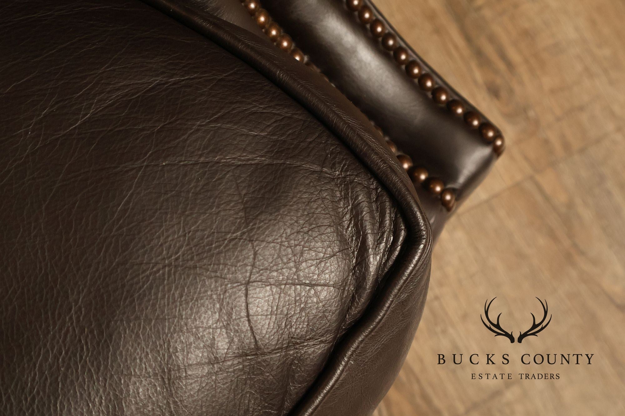 Baker Furniture Pair of Leather Club Chairs
