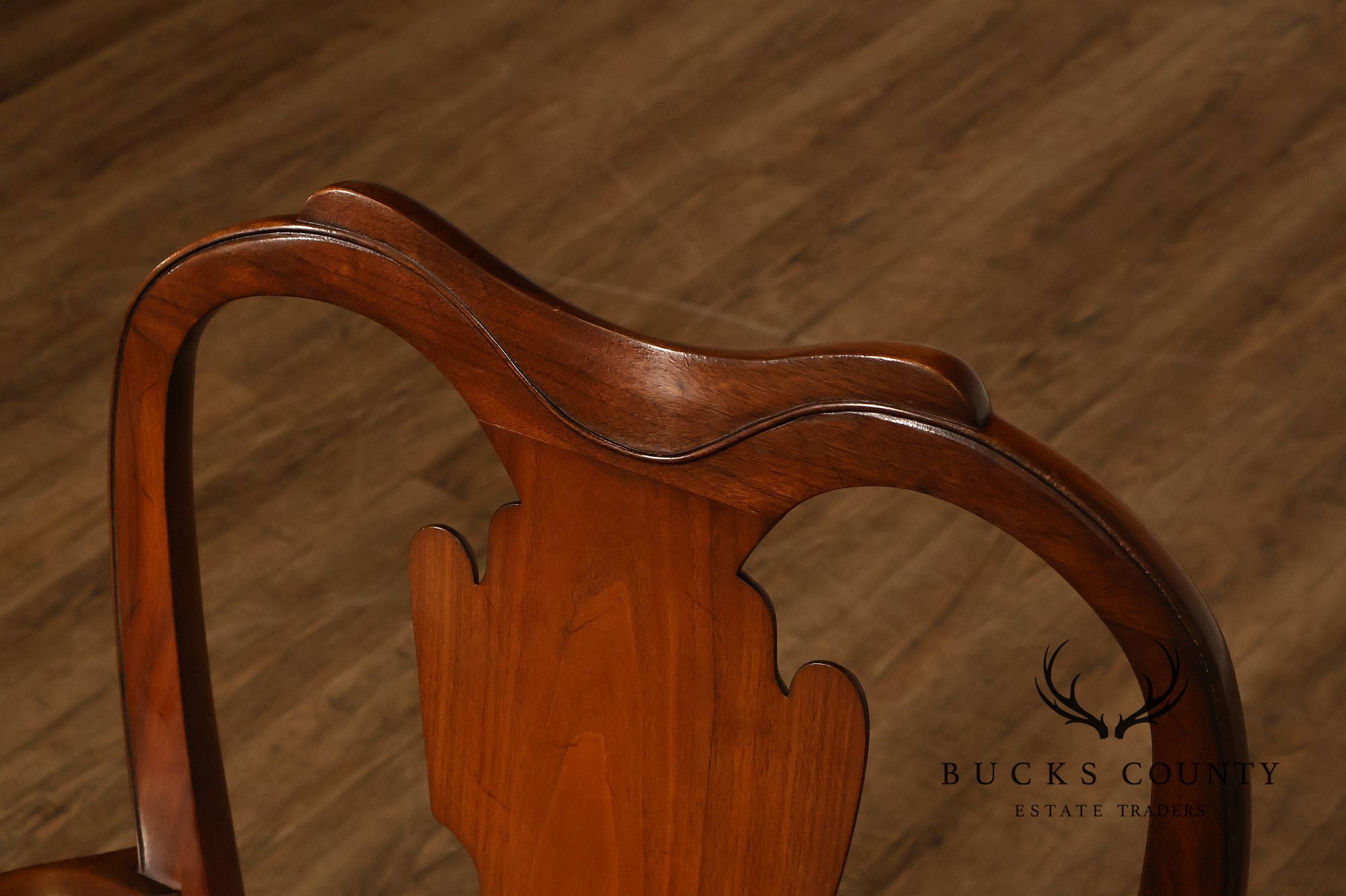 Saybolt Cleland Queen Anne Style Vintage Walnut Armchair