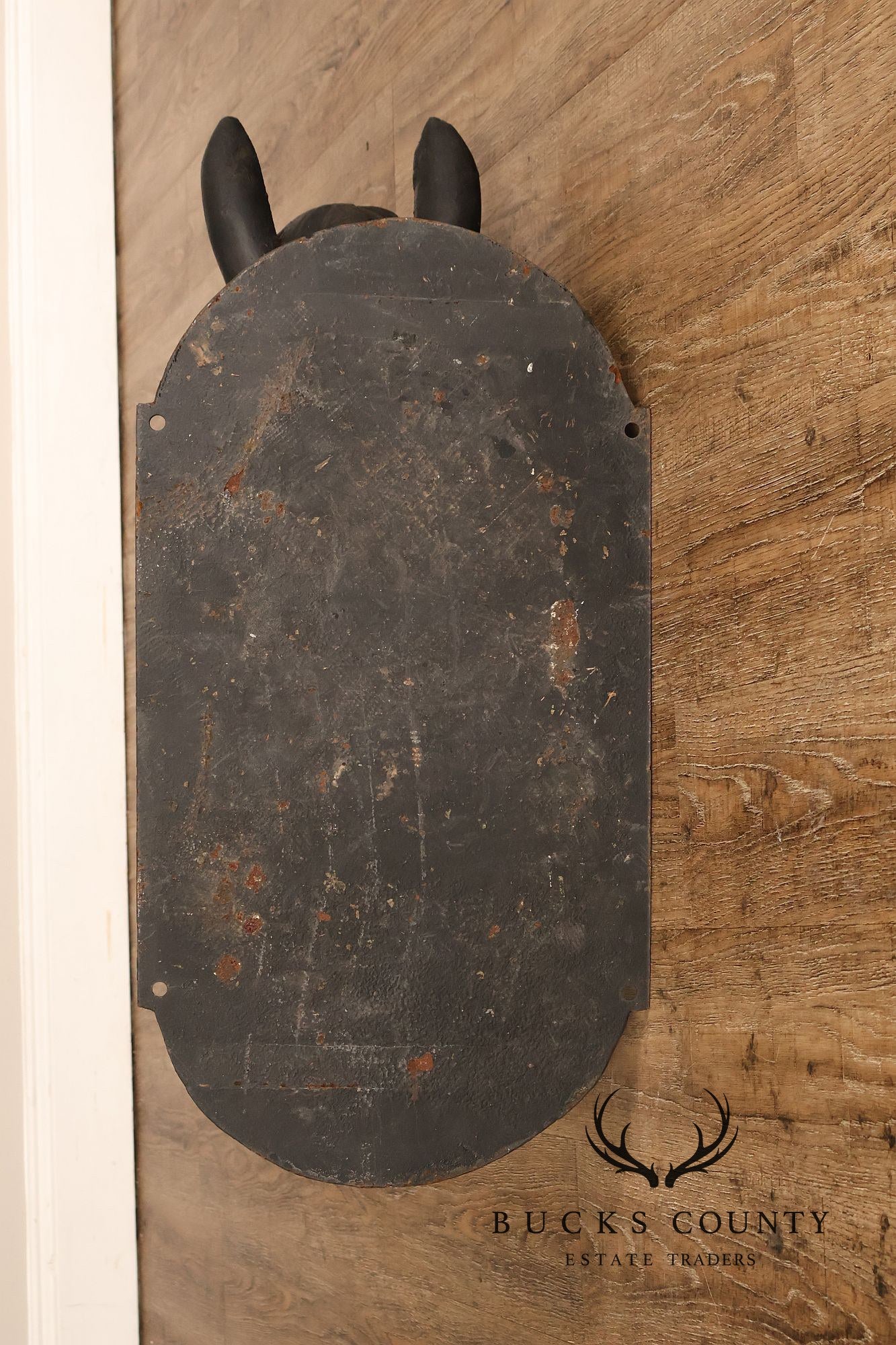 Pair of Cast Iron Horse Head Wall Decor