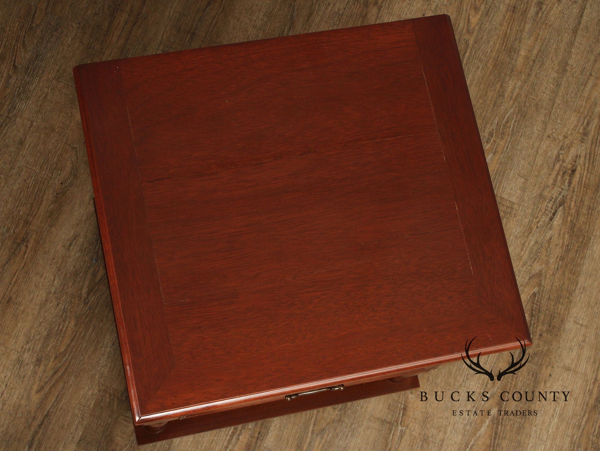 Traditional Style Two Drawer Mahogany Nightstand