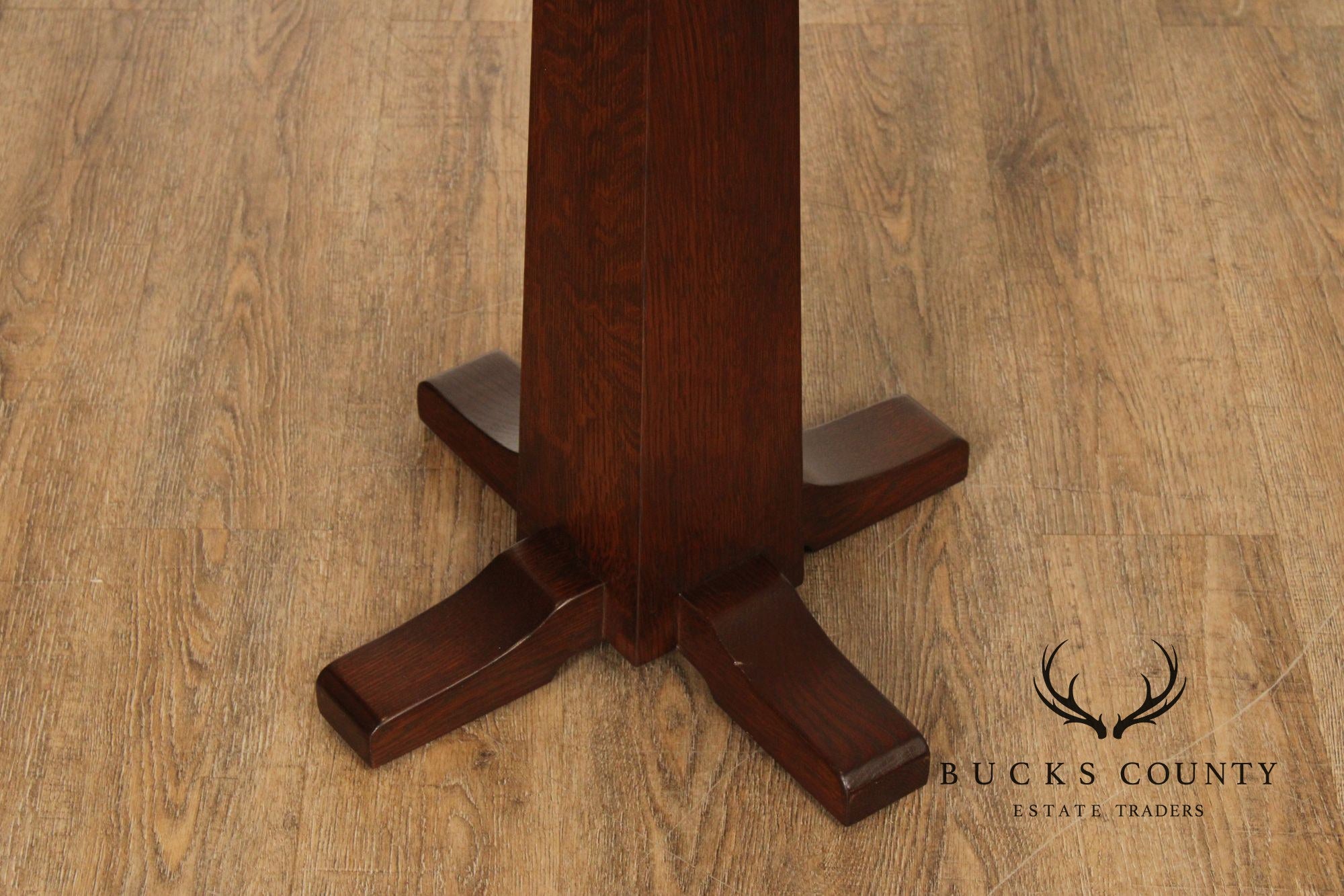 Stickley Mission Collection Oak Pedestal