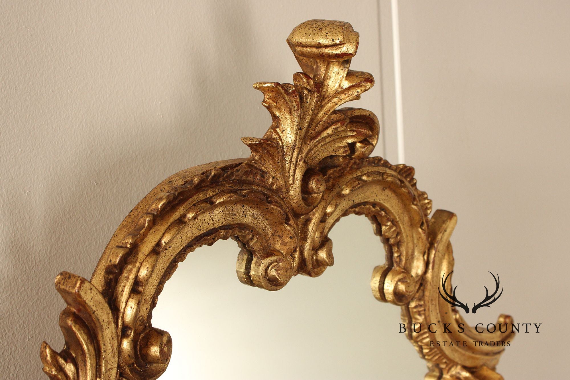LaBarge Italian Pair of Carved Giltwood Wall Mirrors
