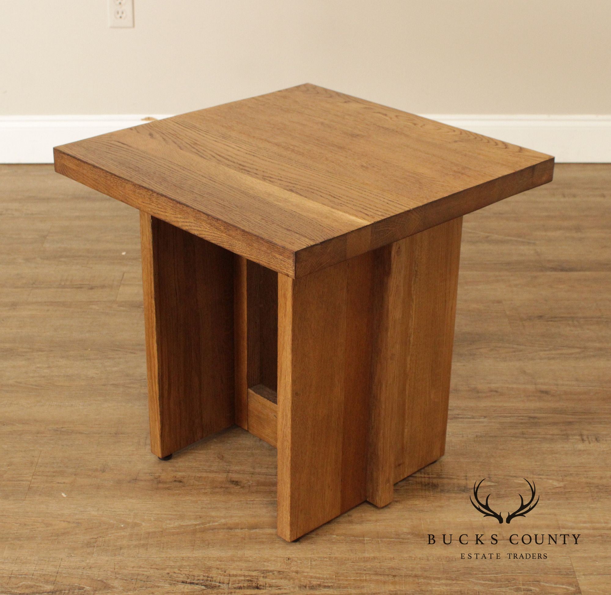 Mission Style 'Edgar' Oak End Table