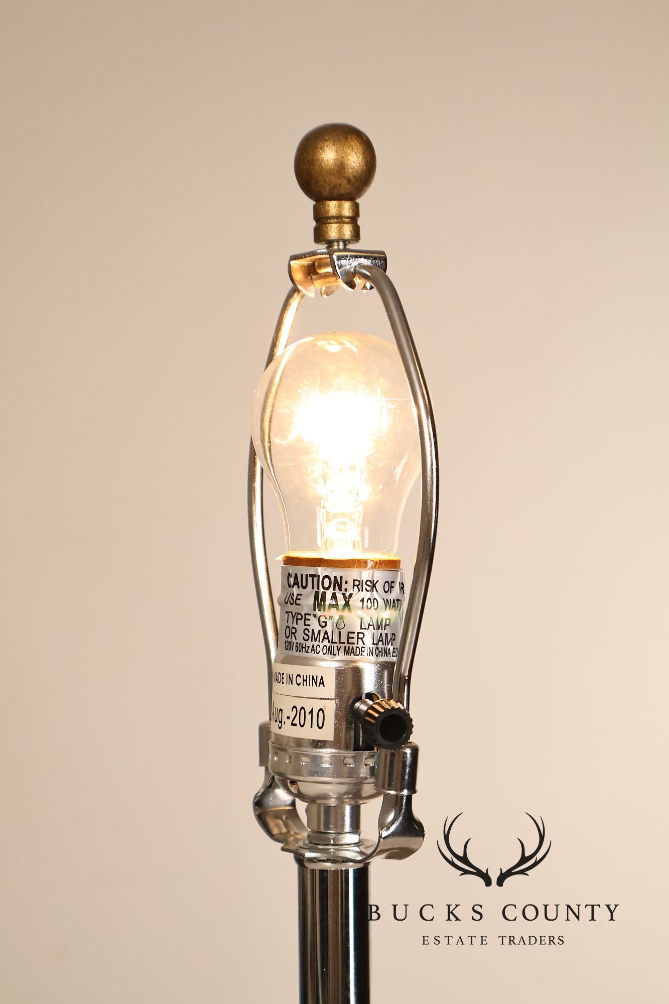 Contemporary Mercury Glass Table Lamp