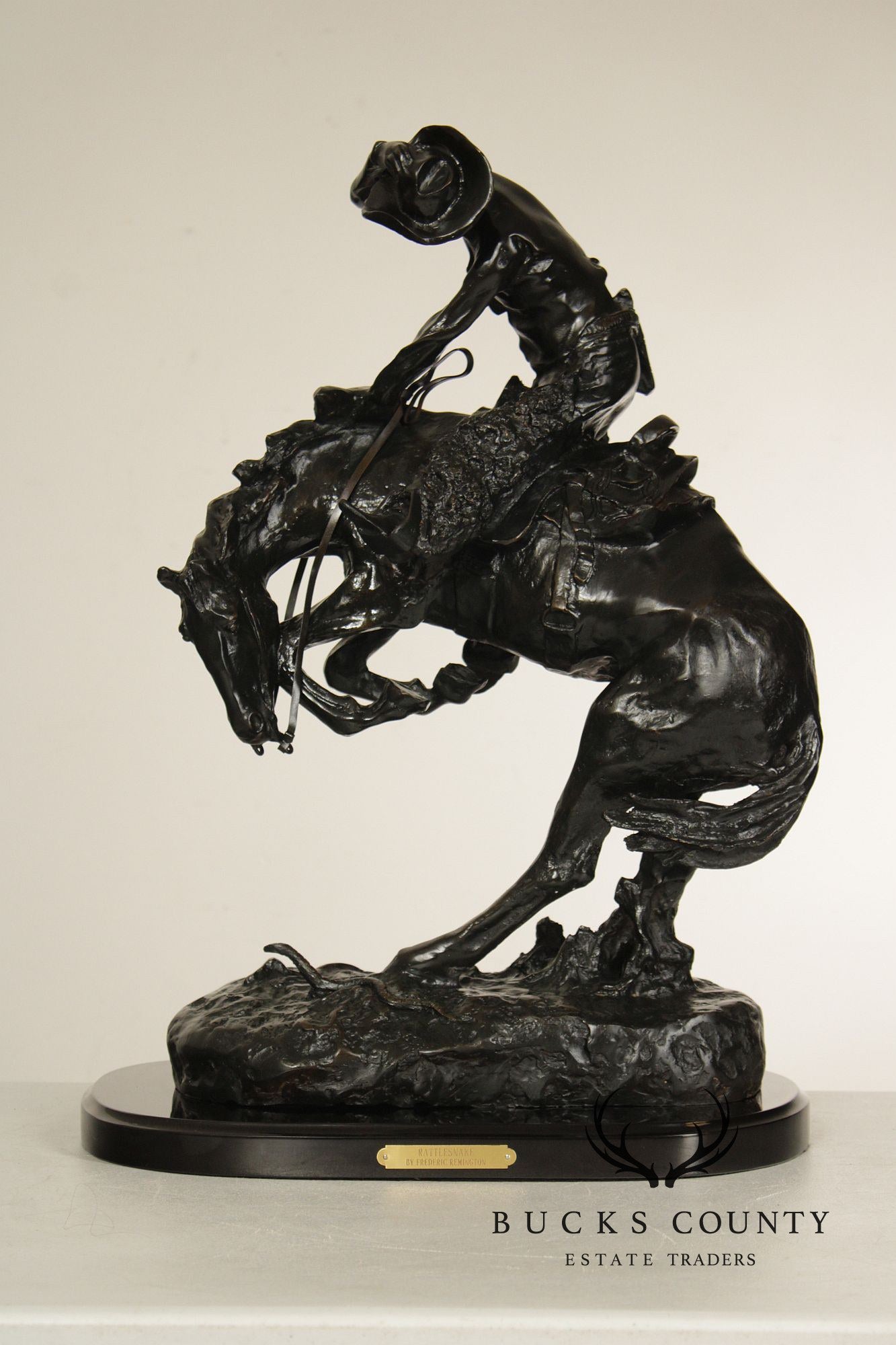 Frederic Remington Bronze Statue, 'Rattlesnake'