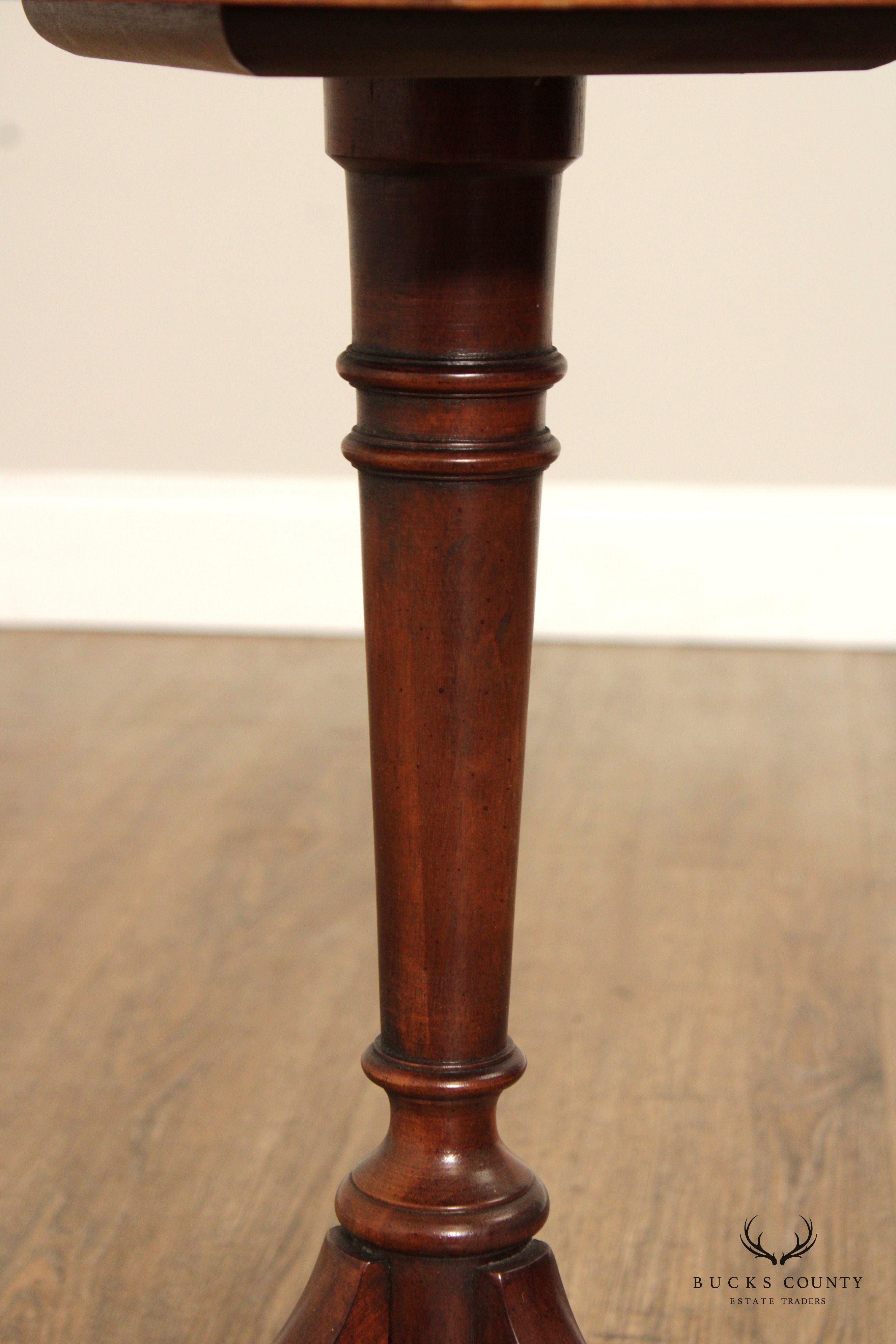 Colonial Revival Mahogany Octagonal Candlestand