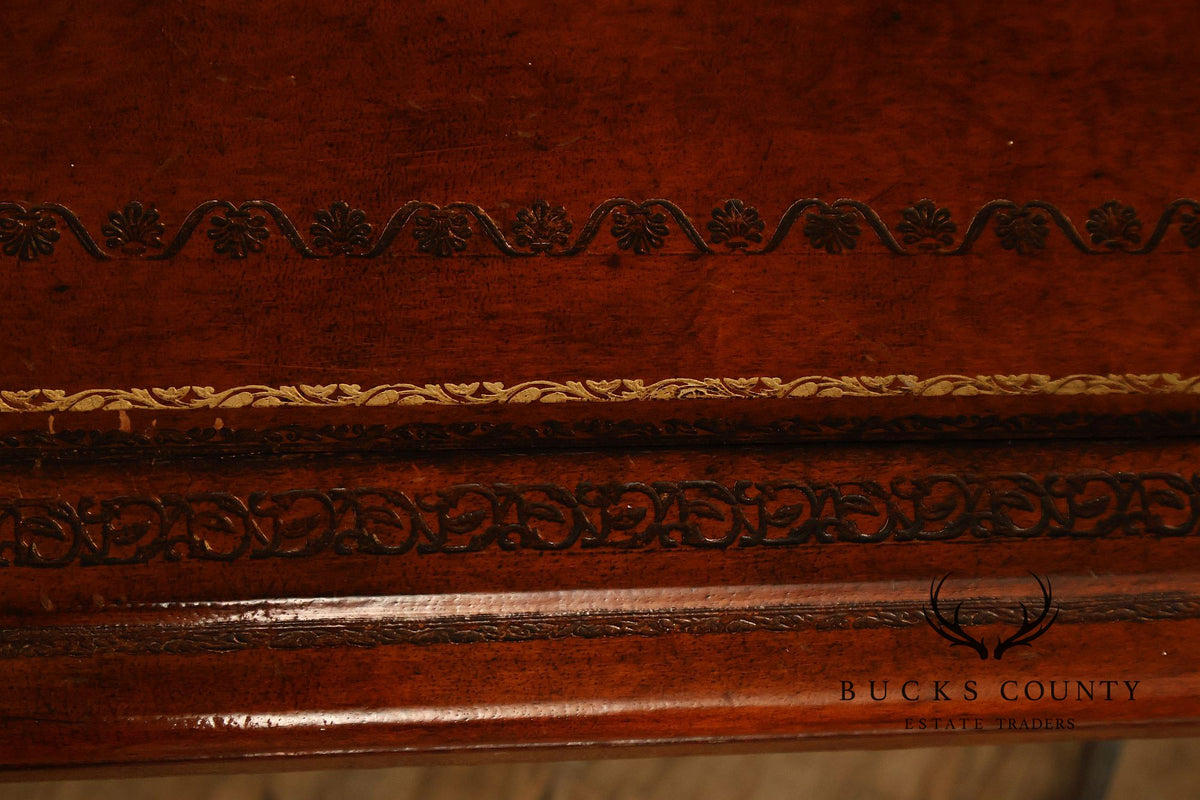 Maitland Smith Leather Top Sword Console