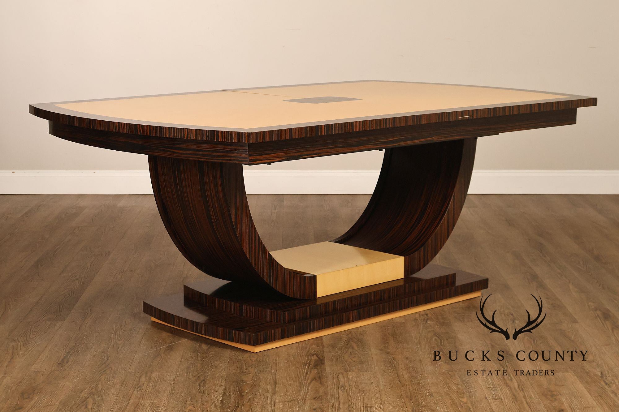 Giorgio Collection Natural Wood Pedestal Dinning Table and 8 Chairs