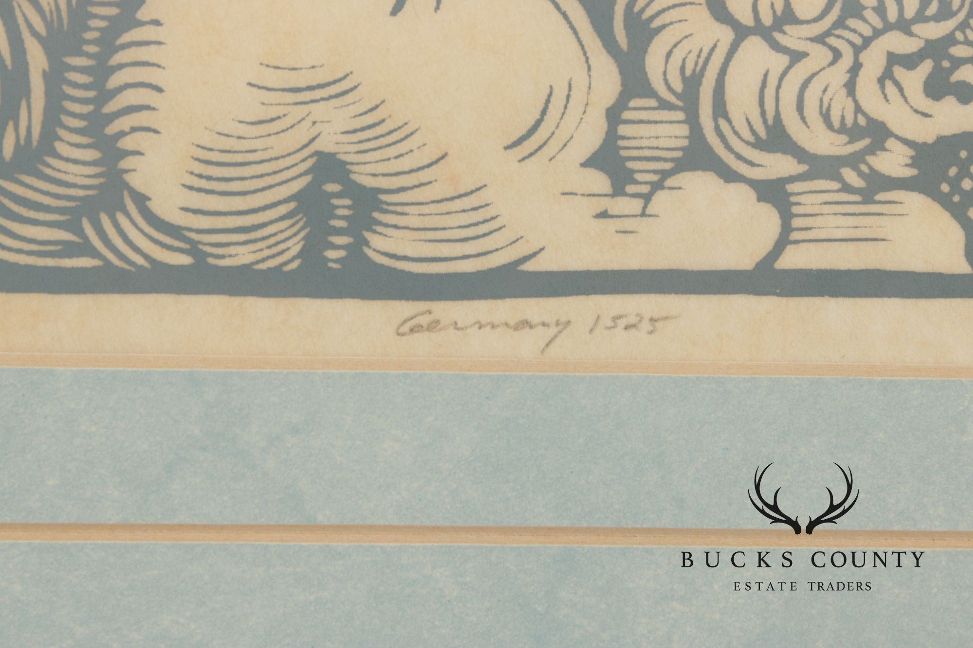 Allen Bjorkman Renaissance Style Print, 'Four Cherubs'