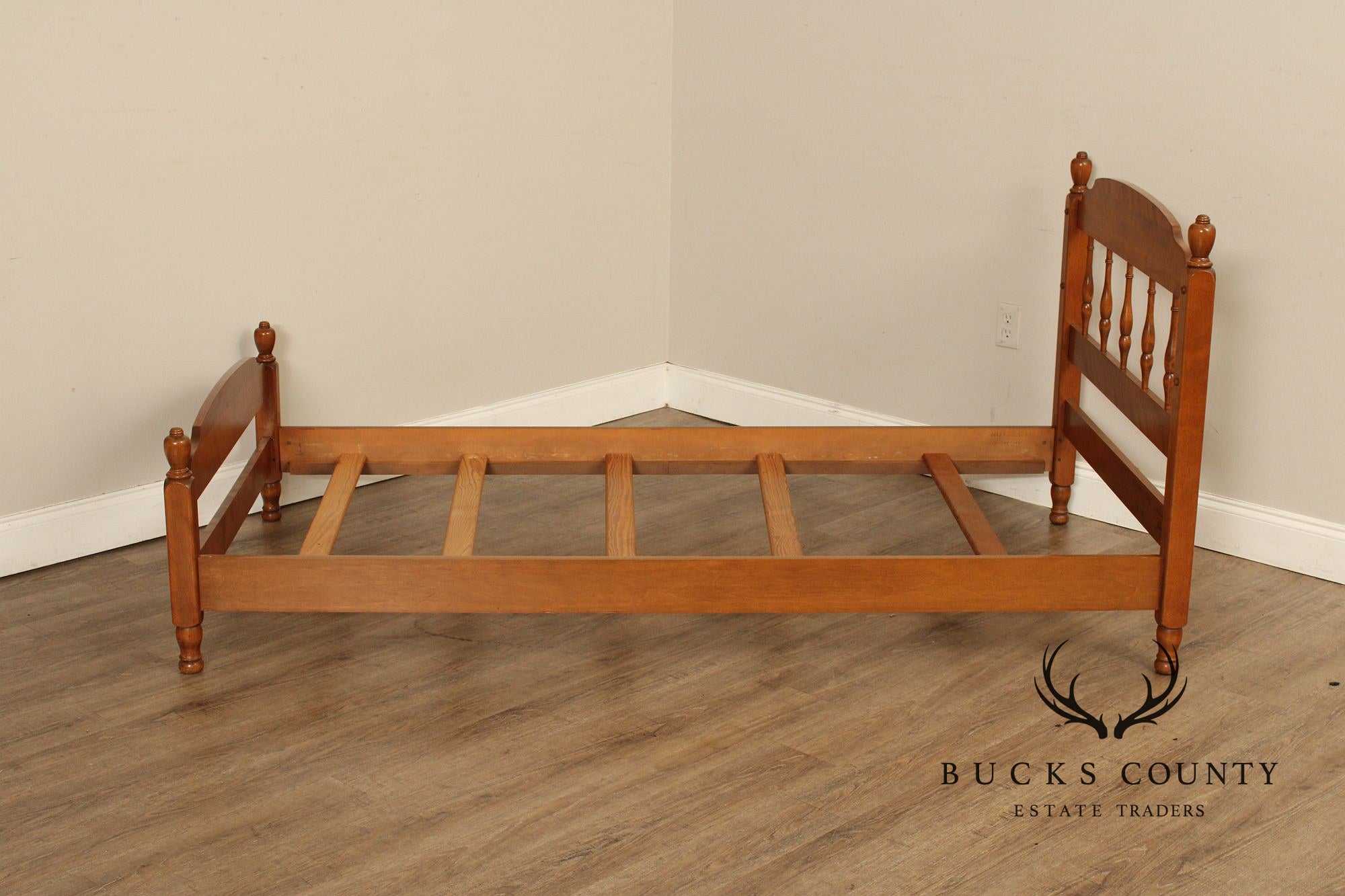 Ethan Allen Vintage Pair Of Maple Twin Size Beds