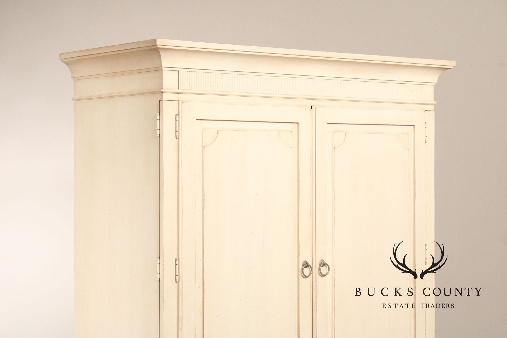 Ethan Allen Swedish Home Collection Painted Armoire Cabinet