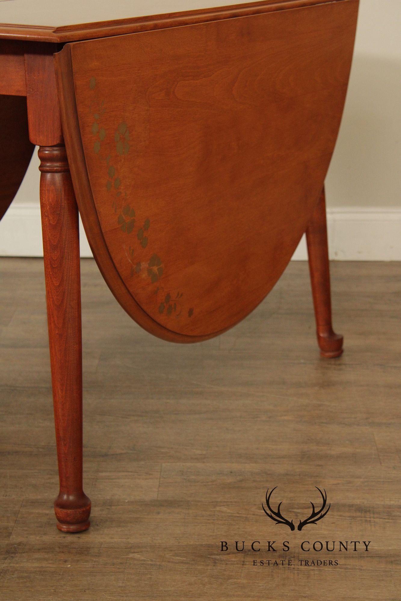 Vintage Cushman Colonial Creations Maple Drop Leaf Dining Table With 2 Leaves