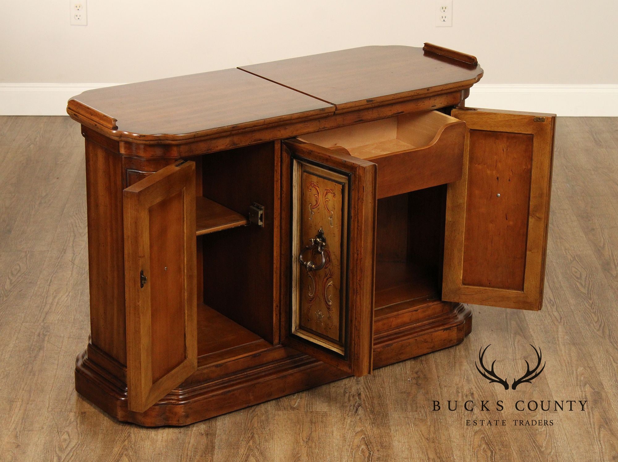 Heritage 'Grand Tour' Walnut Slide Top Server