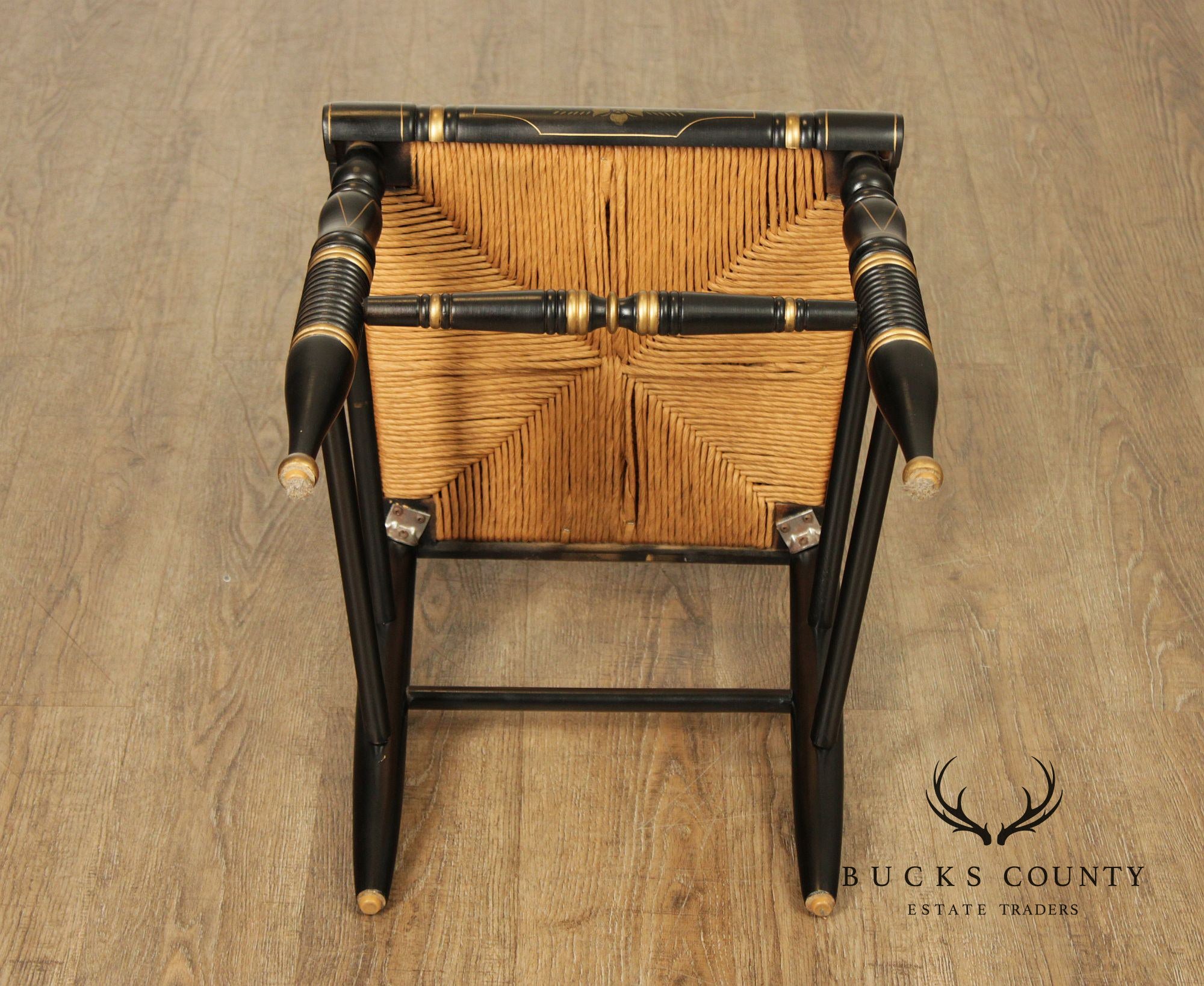 Ethan Allen Hitchcock Style Hand Painted Eagle Side Chair